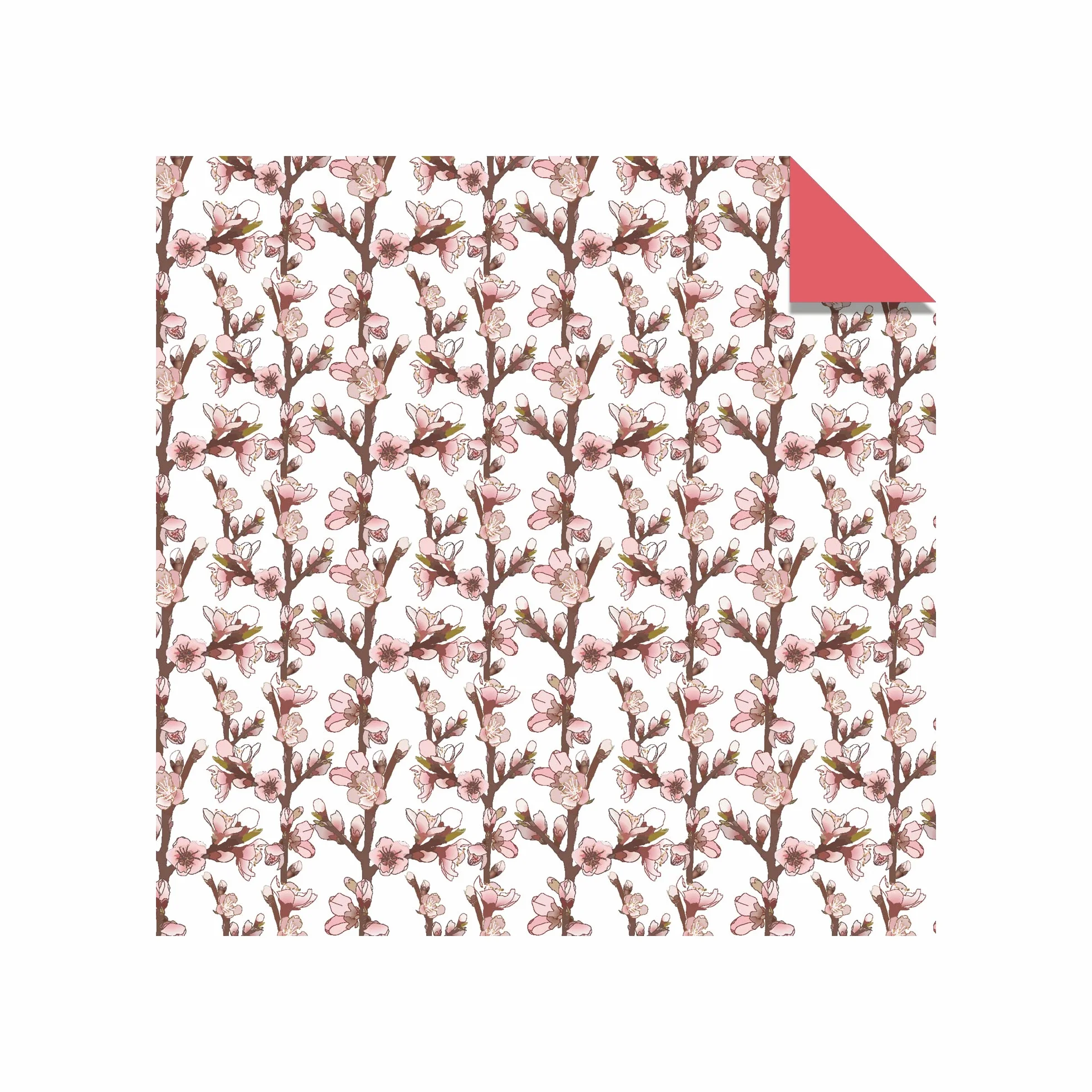 Tuttle Origami Paper Cherry Blossoms 200 Sheets 6" (15 cm) 12 Colors Instructions for 8 Projects