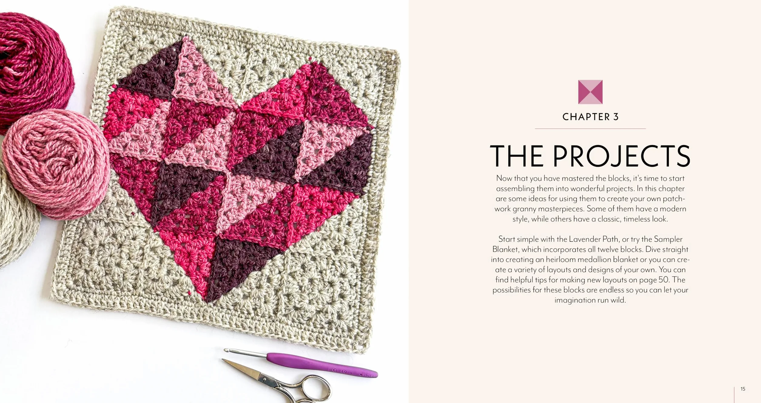 Patchwork Granny Square Blankets: Learn to Crochet Quilt-Inspired Throws, Home Décor & More