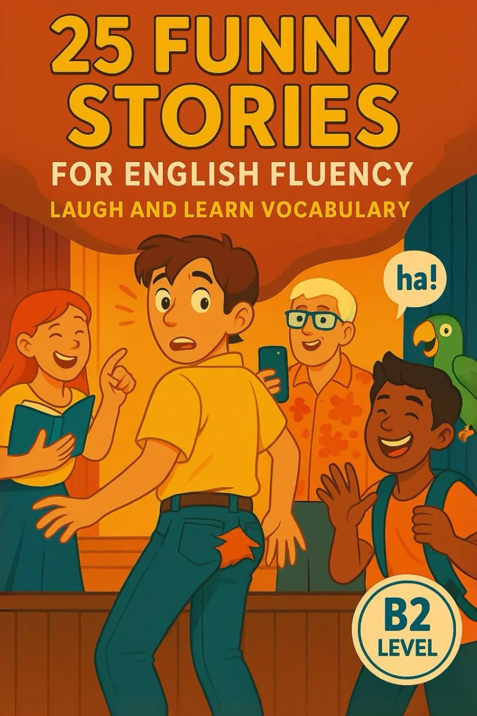 25 Funny Stories for English Fluency: Laugh and Learn Vocabulary (B2 Level): Fun and Easy English Practice with Real-Life Humor