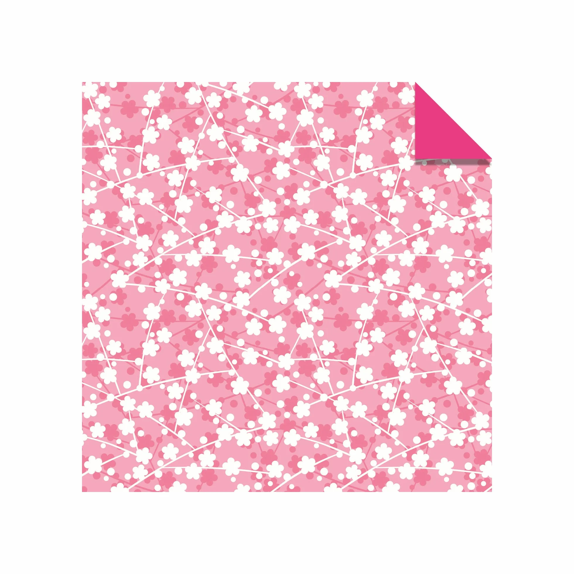 Tuttle Origami Paper Cherry Blossoms 200 Sheets 6" (15 cm) 12 Colors Instructions for 8 Projects