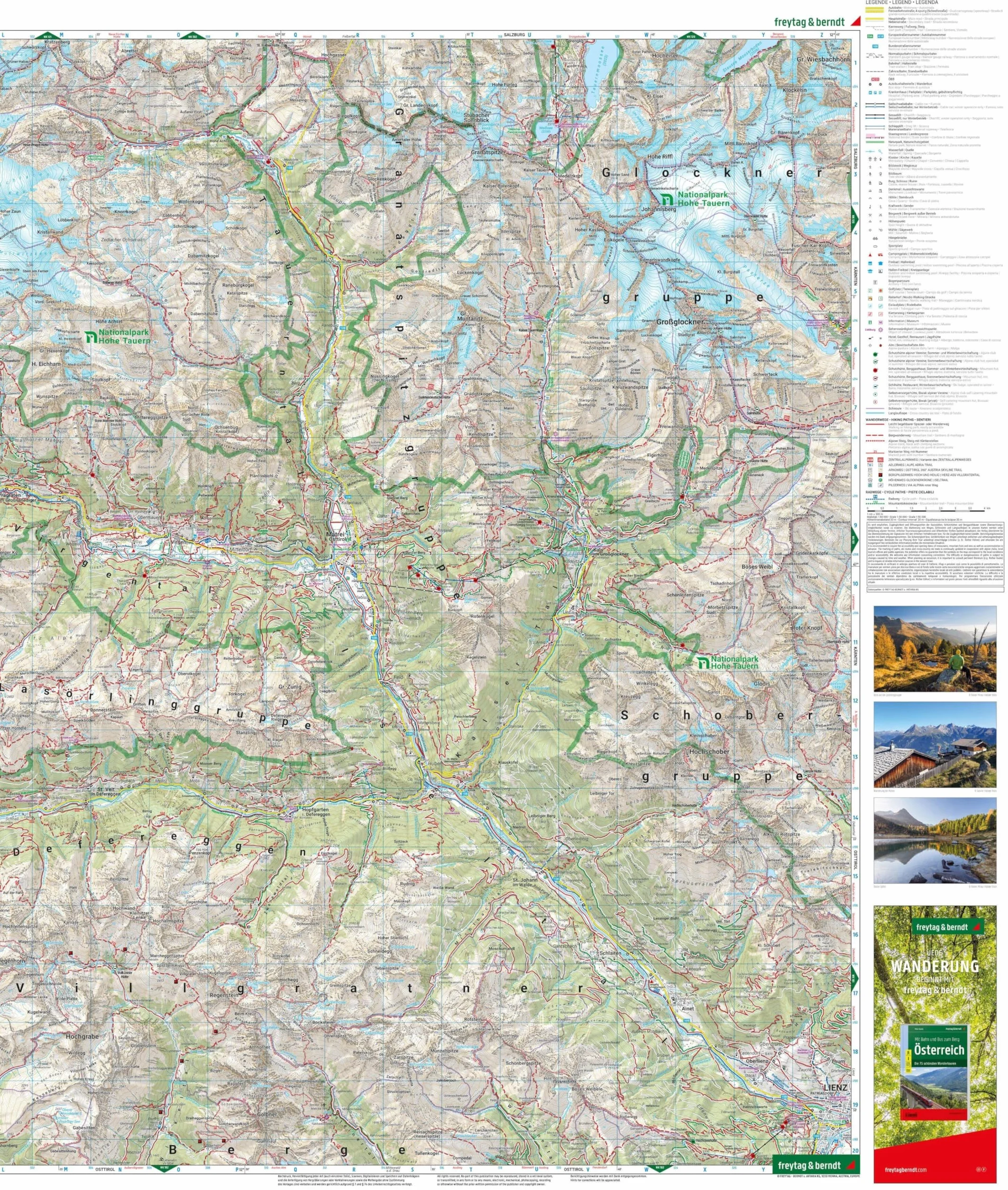 Matrei Defereggen 1:50.000: mit APP, wasserfest und reißfest: WK 123