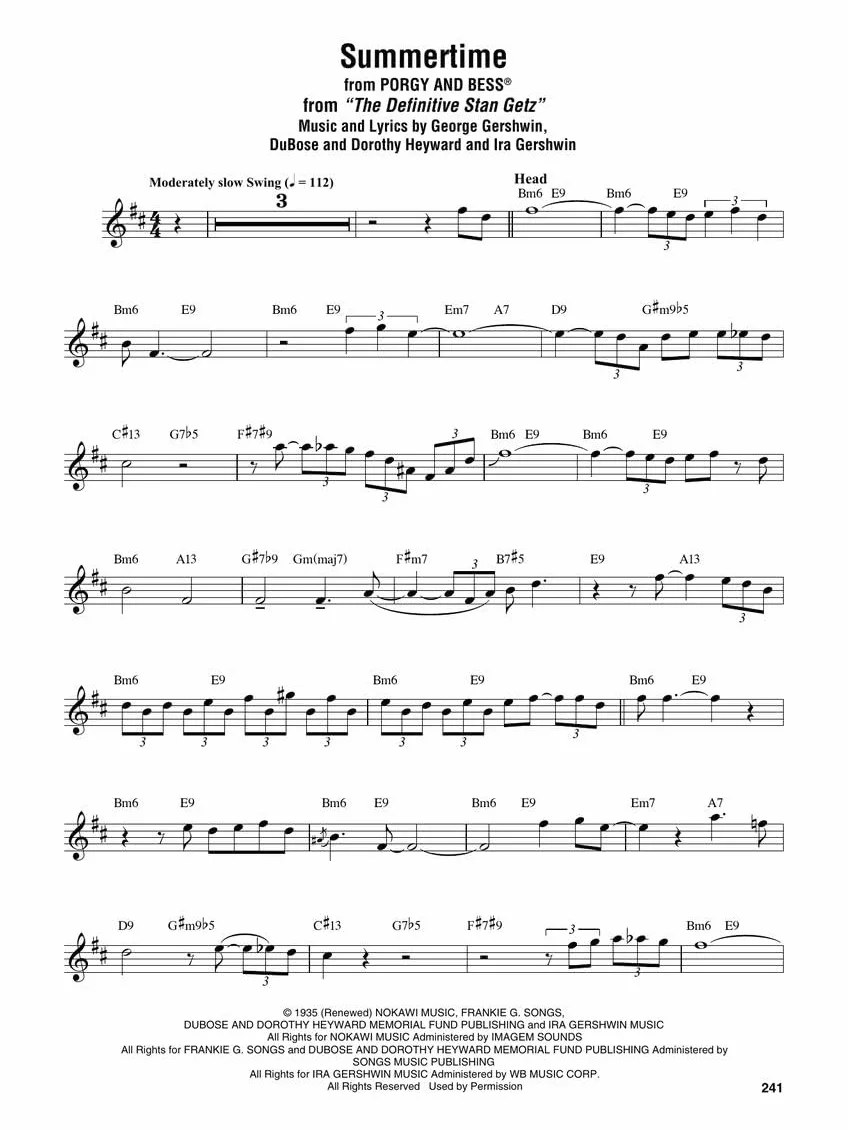 Stan Getz - Omnibook: For B-Flat Instruments