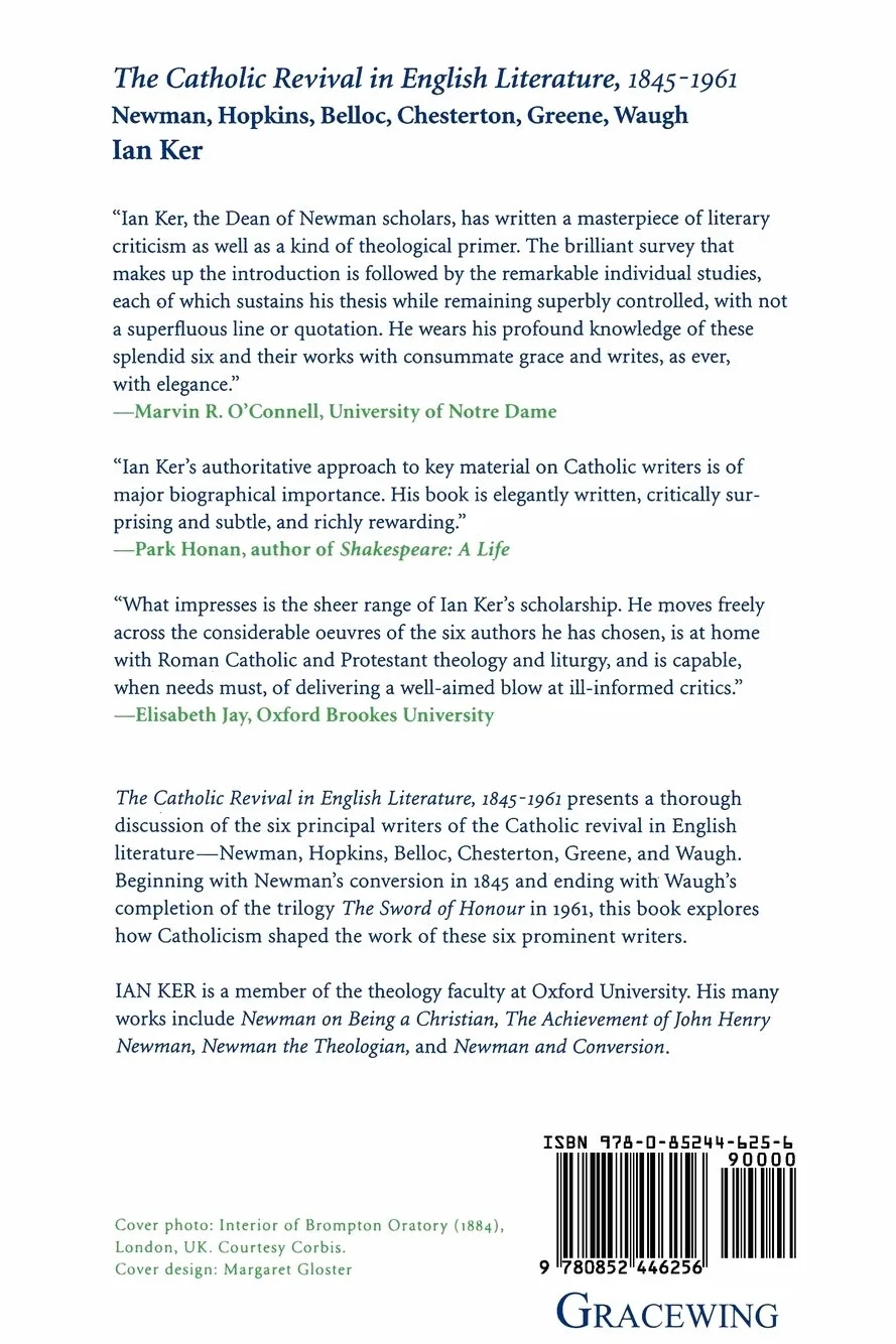 The Catholic Revival in English Literature