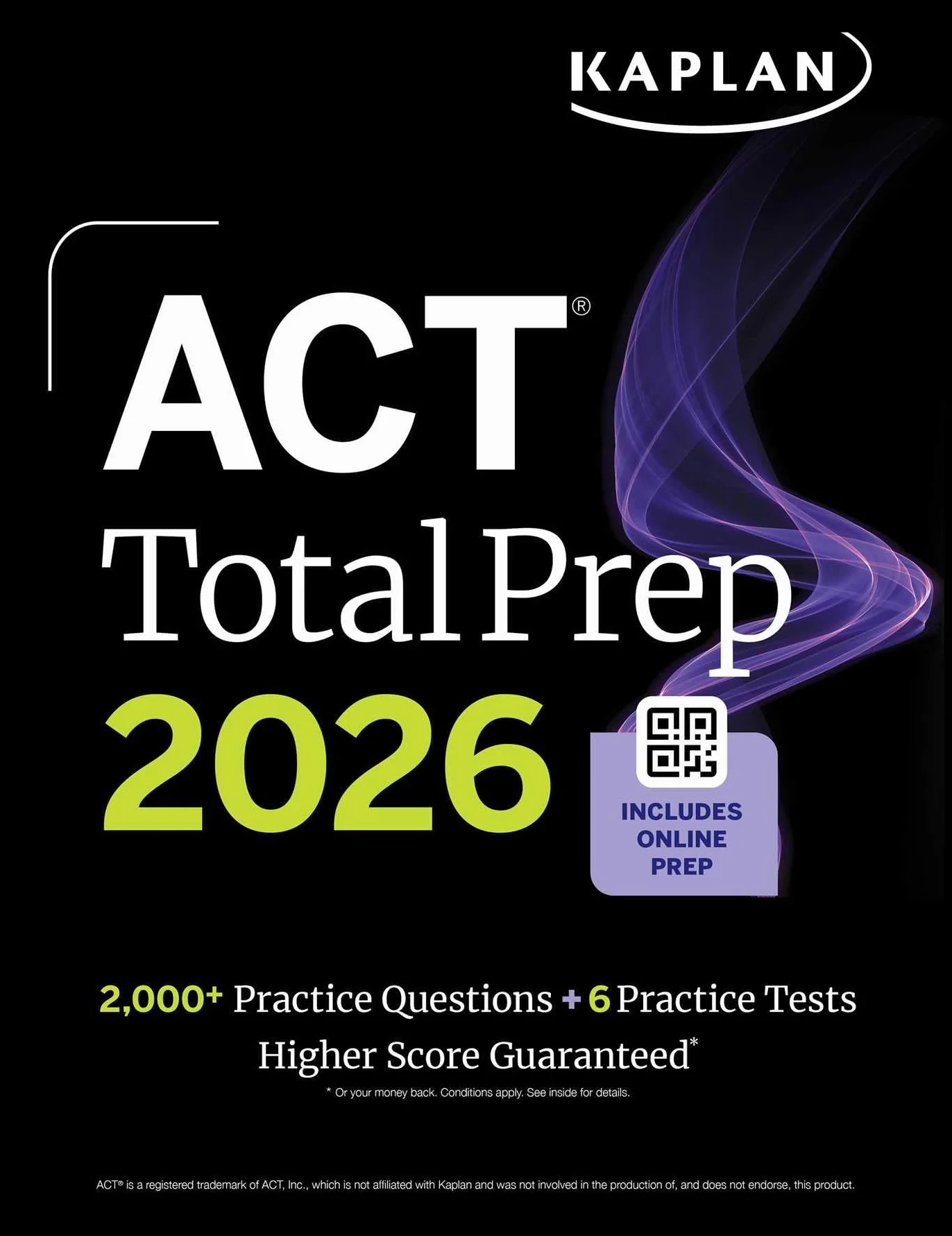 ACT Total Prep 2026: Includes 6 Full Length Tests, 2,000+ Practice Questions + Online Access to a 500+ Question Bank & Video Tutorials