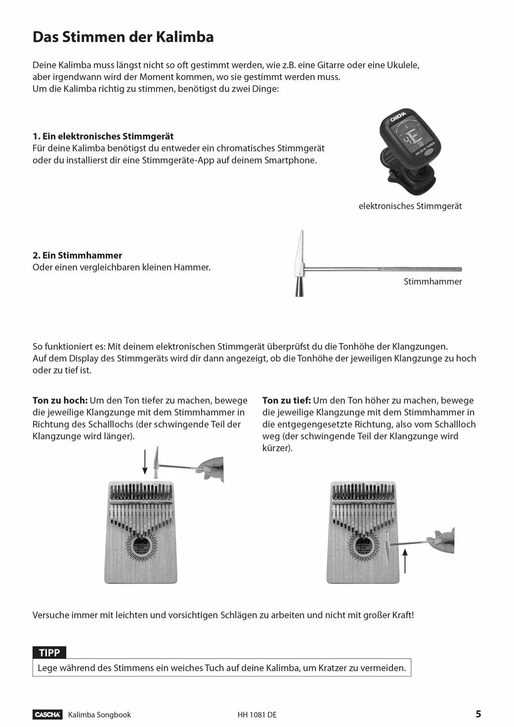 Kalimba Songbook: Songbook und Kalimbaschule