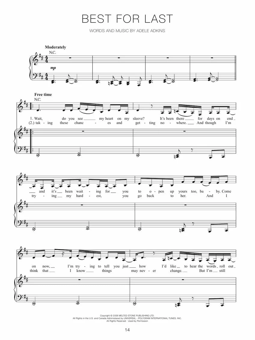 Adele: The Complete Collection - 62 Songs for Piano, Voice and Guitar