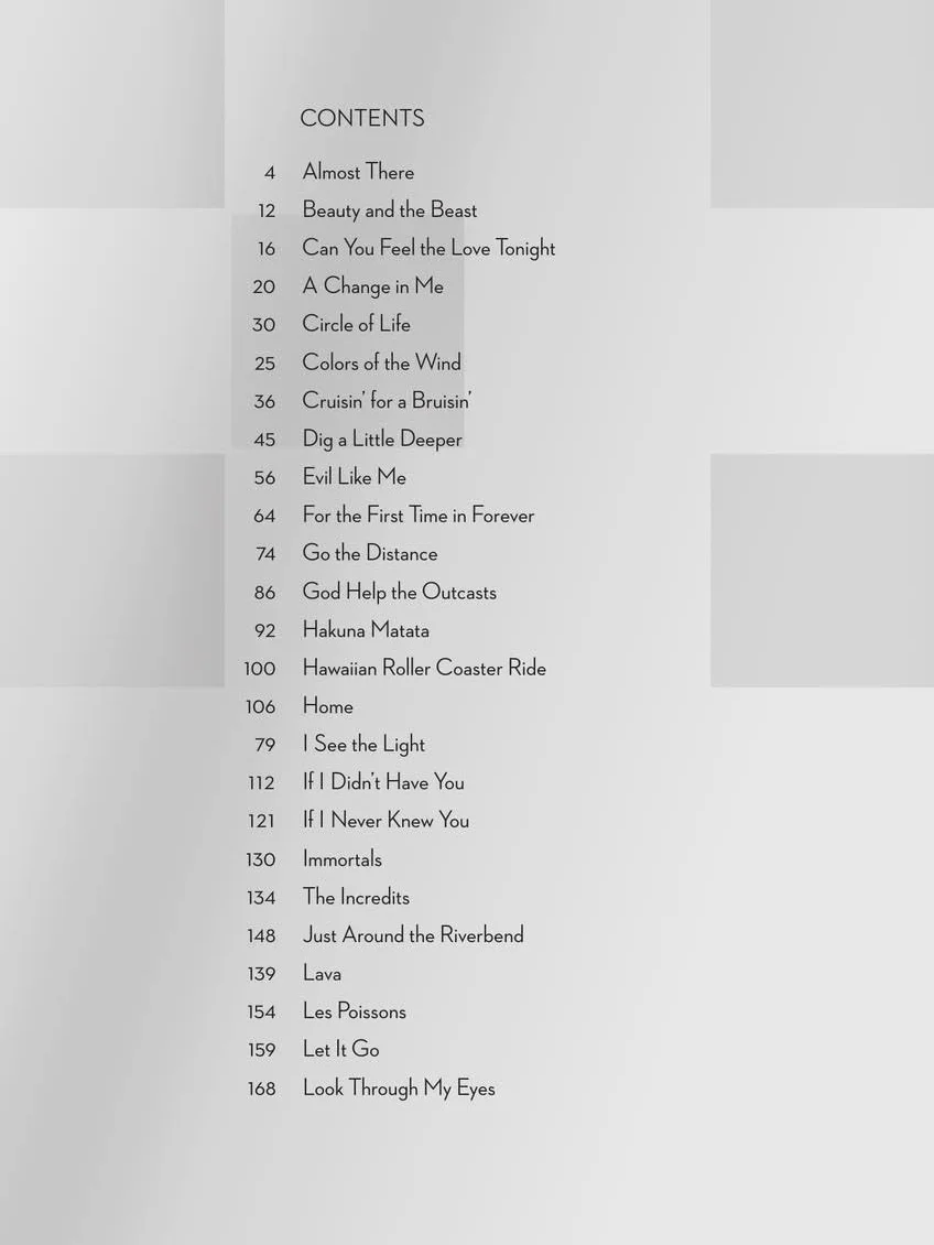 Disney 50 Favorite Songs Piano Voix Guitare 3rd Edition