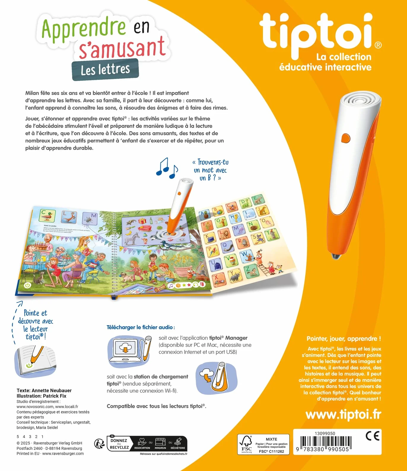 tiptoi® Apprendre en s'amusant : Les lettres