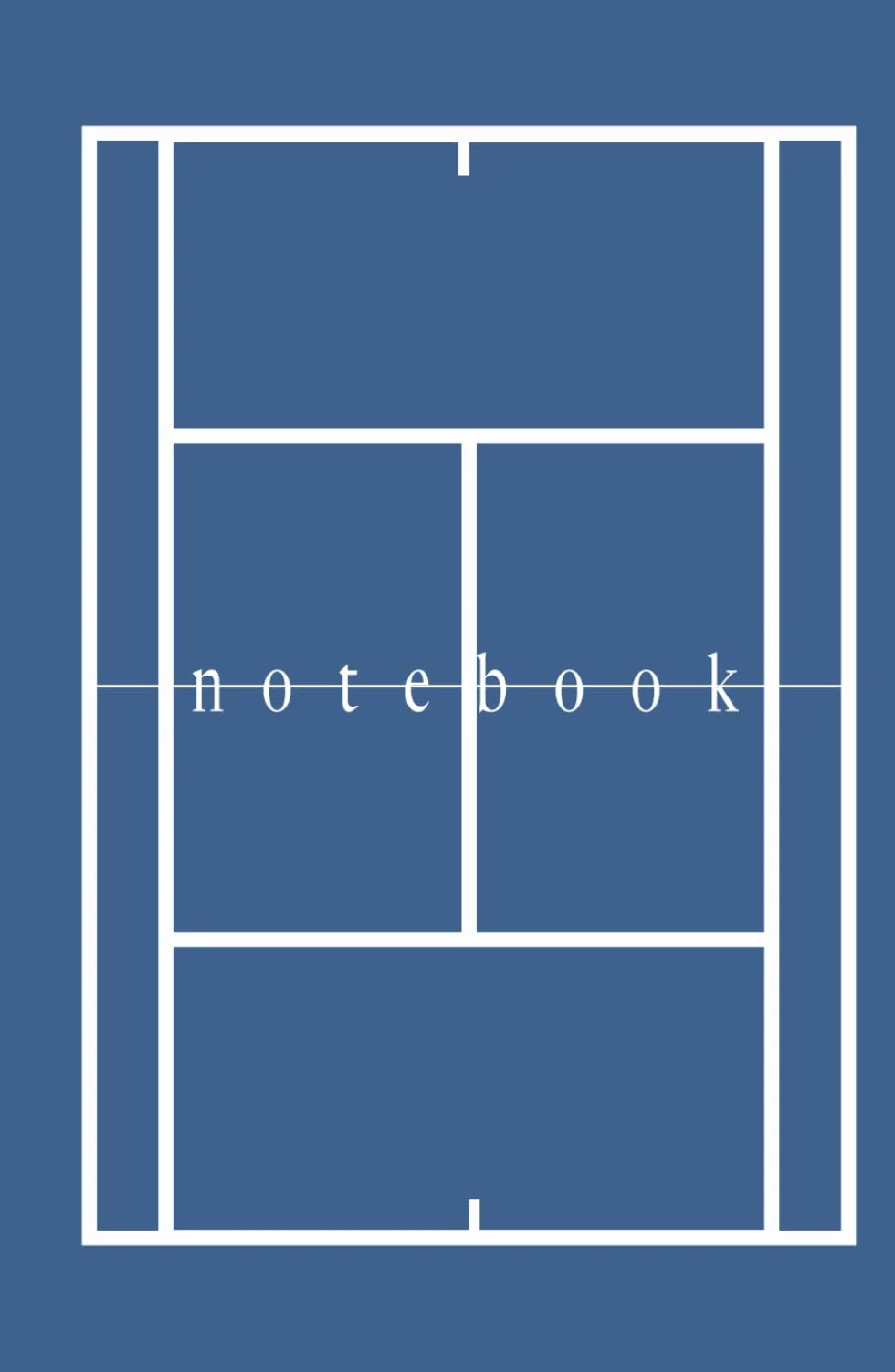 Tennis Notebook Hard Court: Your Essential Companion for Match Day and Practice | 5.5 x 8.5 inc. 200 lined pages