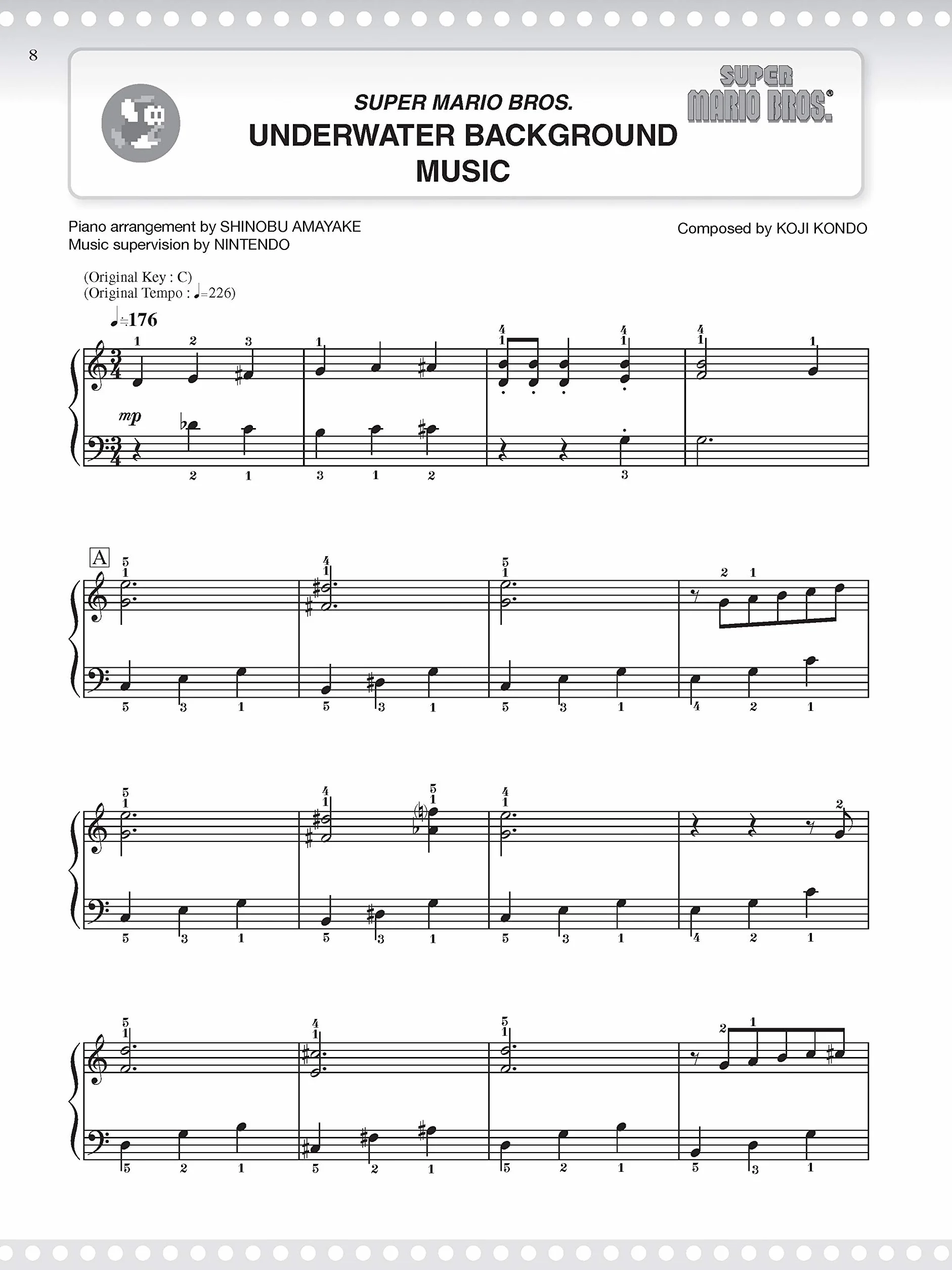 Super mario series - easy piano piano: 34 Super Mario™ Melodien arranged for Easy Piano