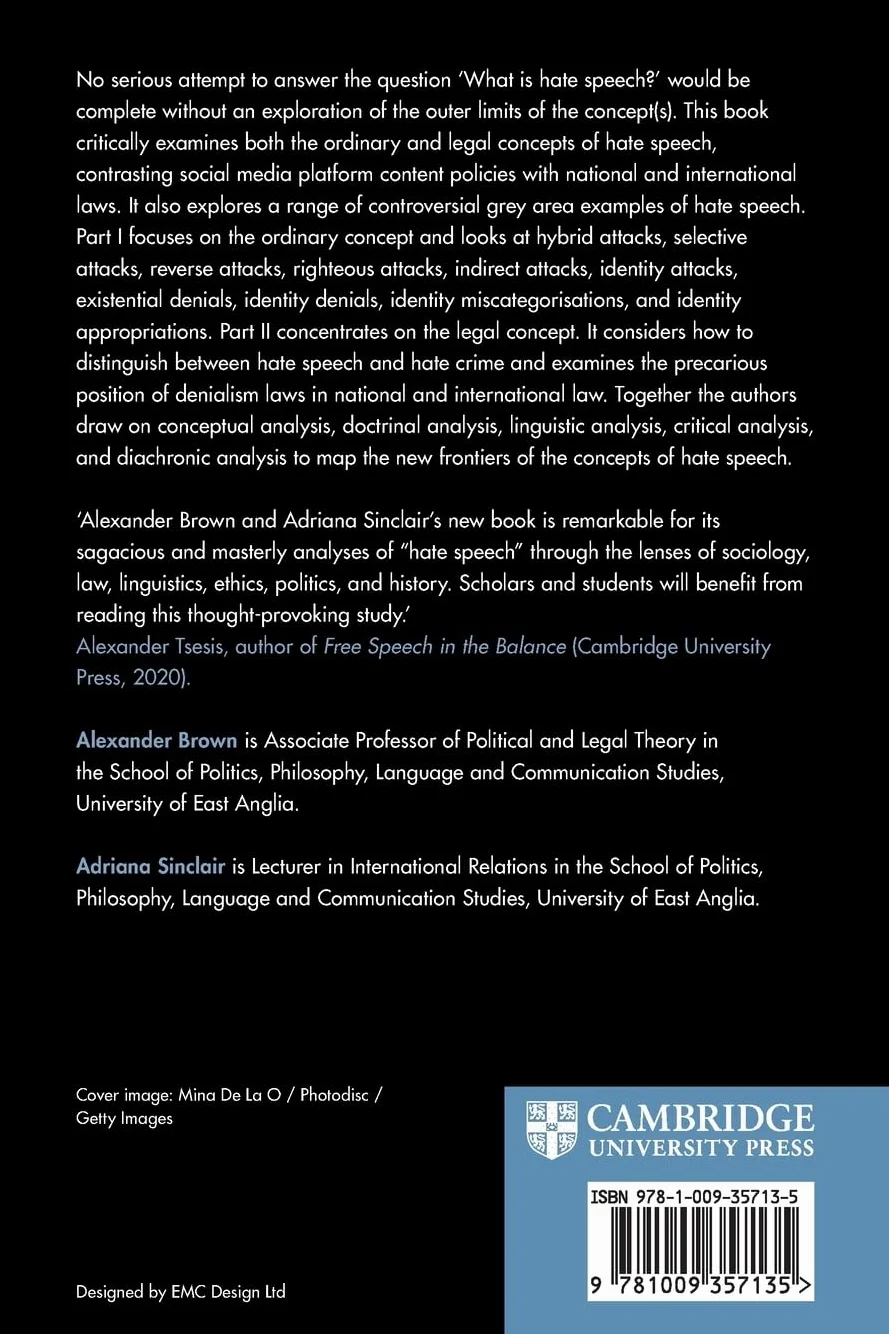 Hate Speech Frontiers: Exploring the Limits of the Ordinary and Legal Concepts