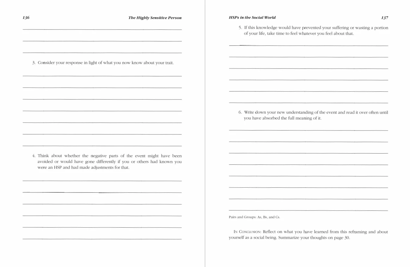 The Highly Sensitive Person's Workbook: Pre-tested Exercises for HSP