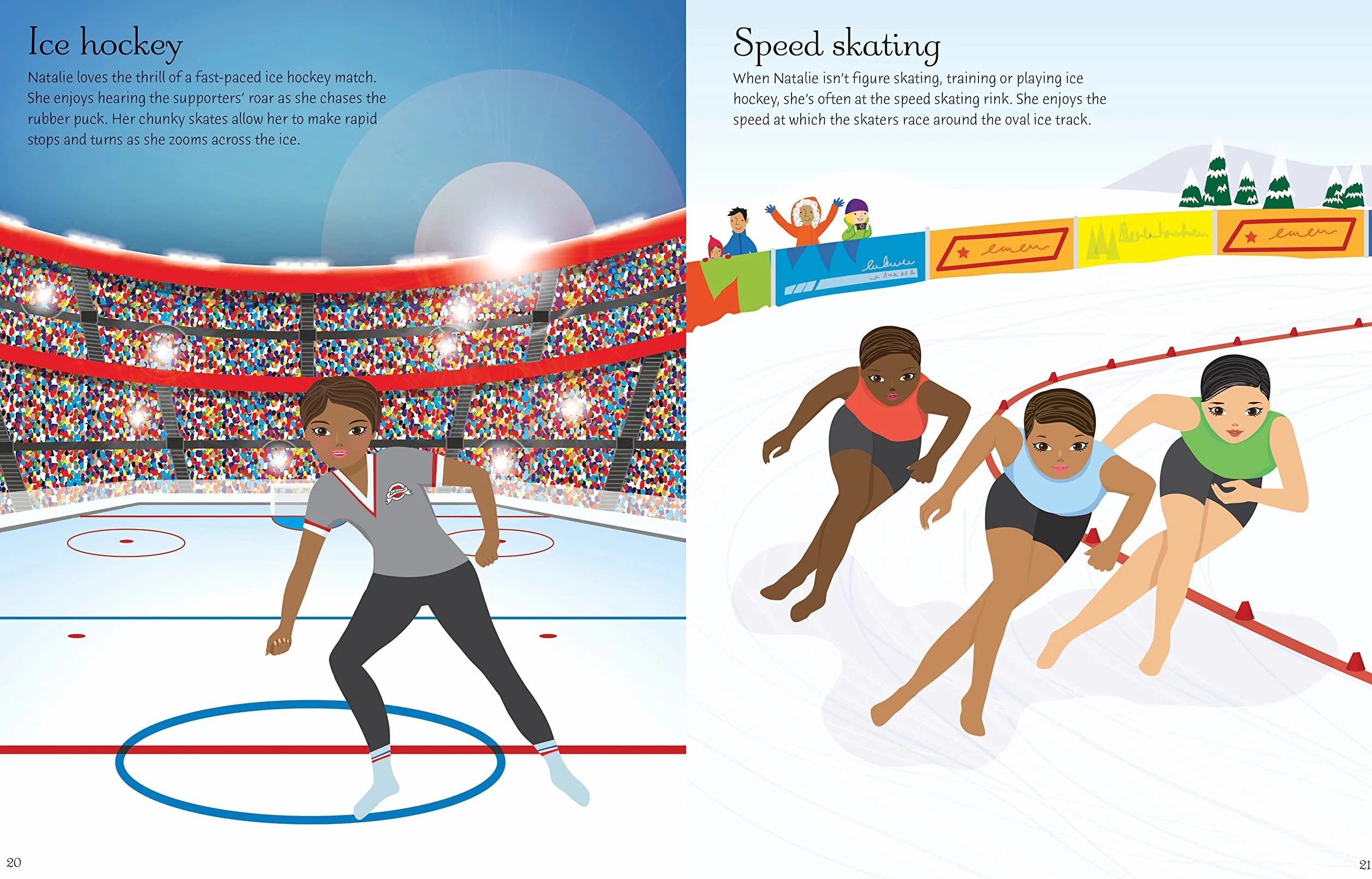 Sticker Dolly Dressing Ice Skaters