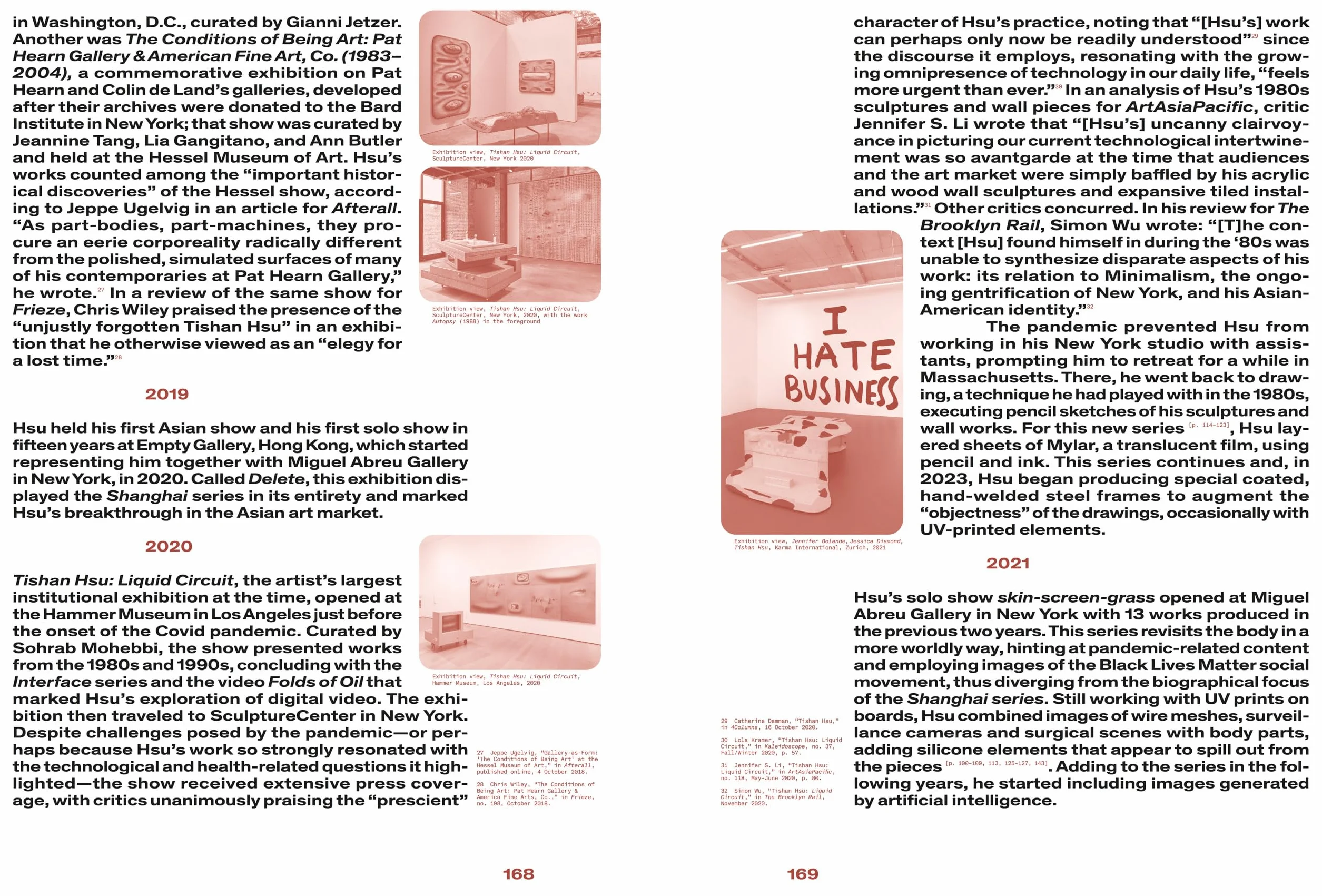 Tishan Hsu /anglais: Ausst. Kat. Museum of Contemporary Art Toronto, MAMCO Geneva, and the Secession in Vienna.