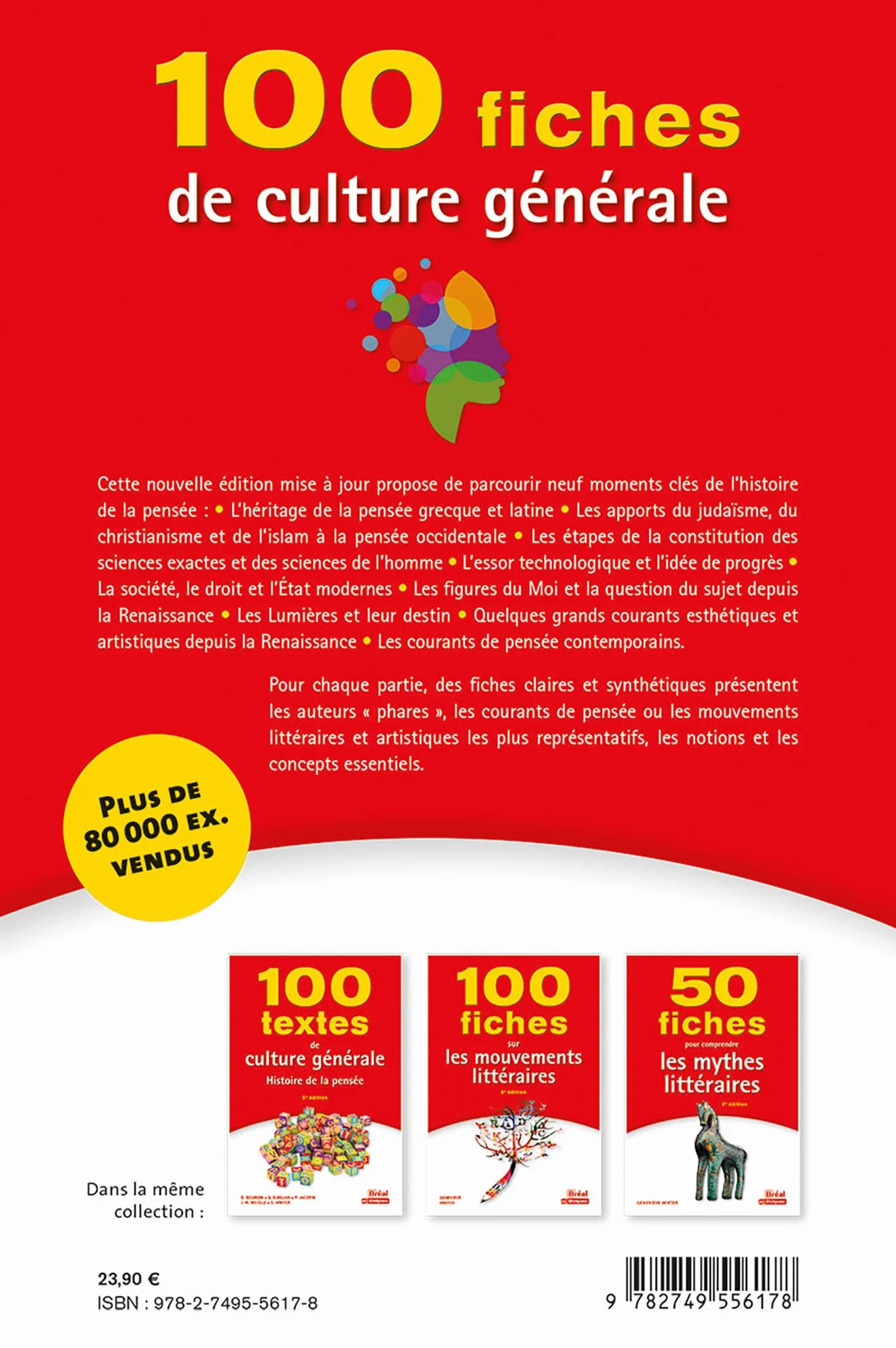 100 fiches de culture générale: Histoire de la pensée