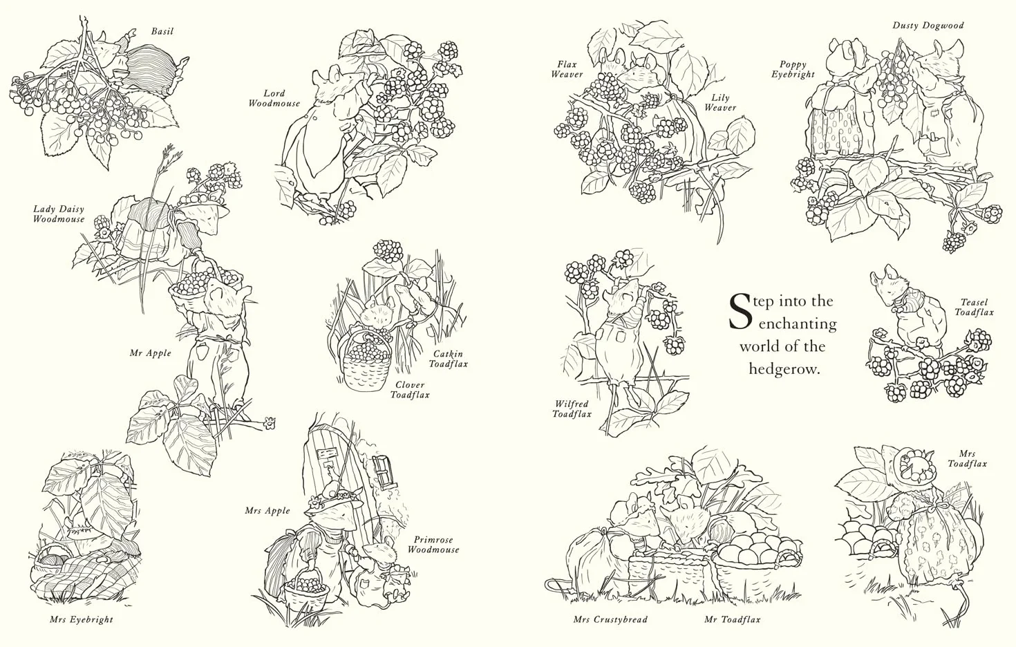 Brambly Hedge Festive Colouring Book: Magical Colouring for Children & Adults