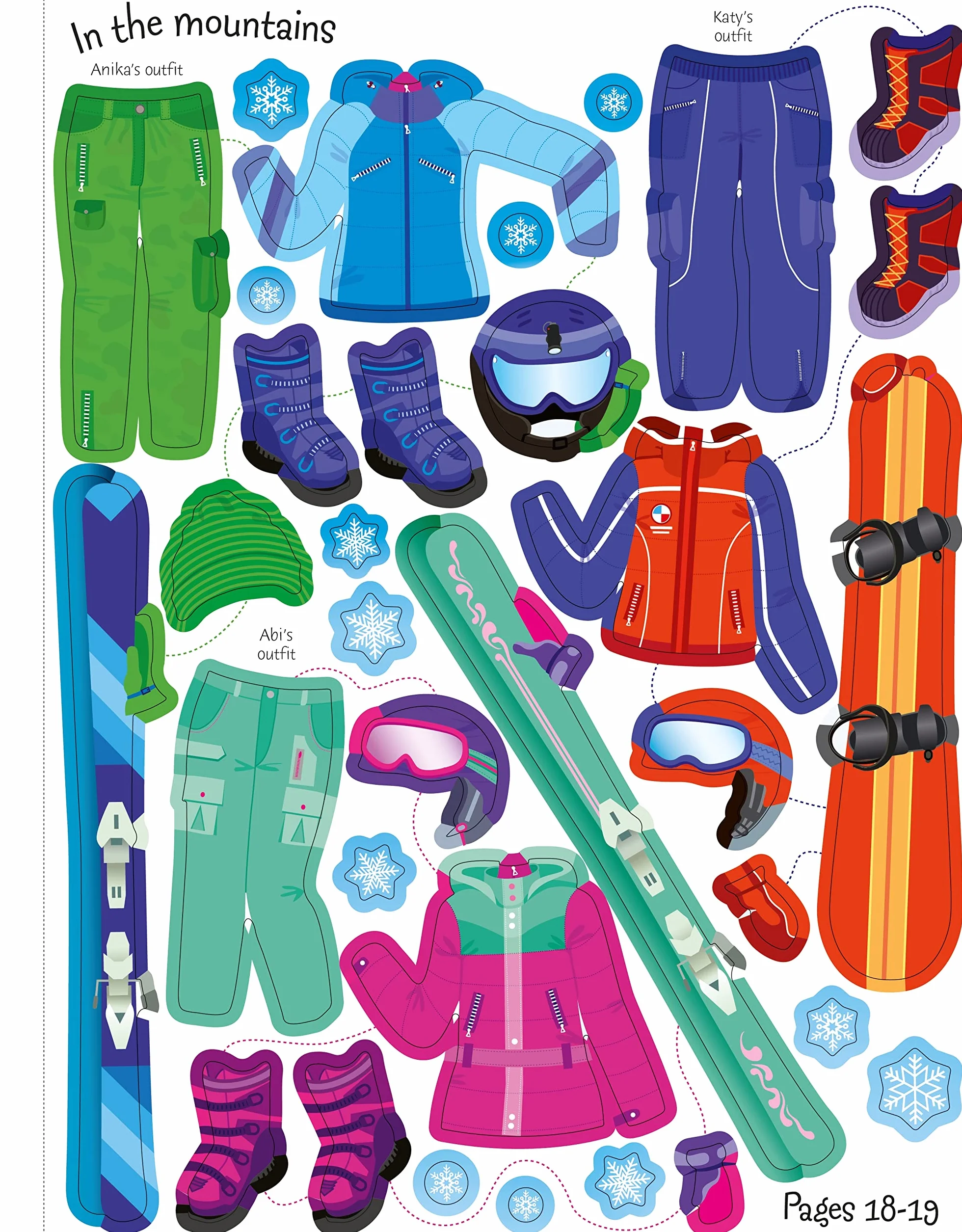 Sticker Dolly Dressing Winter Wonderland