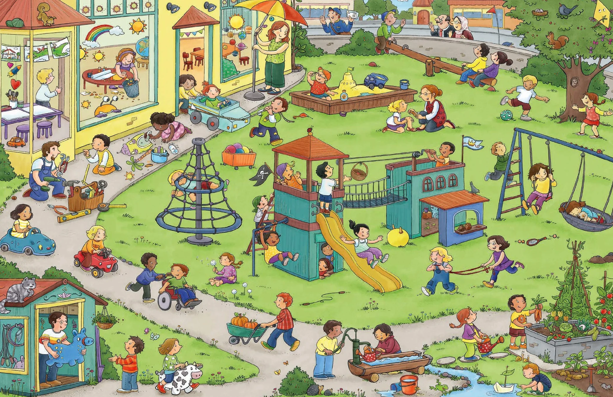 Kindergarten Wimmelbuch Bilderbuch ab 3 Jahren