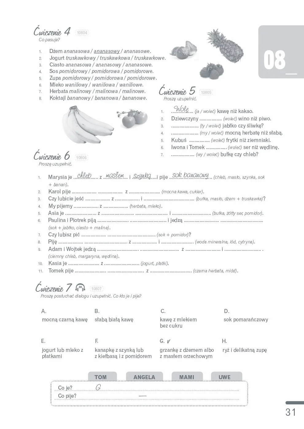 Polski, Krok po Kroku 1: Zeszyt cwiczen - Edition en polonais