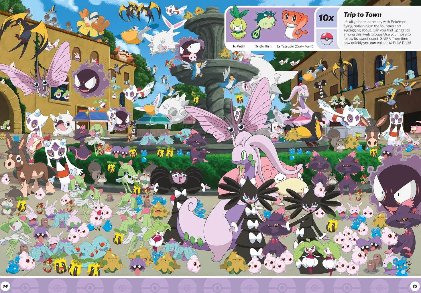 Pokémon Where’s Sprigatito: A Search & Find Book: An action-packed spotting adventure for kids aged 5, 6, 7, 8 and 9!