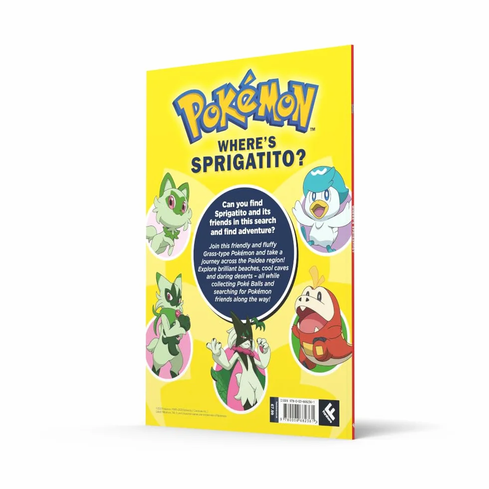 Pokémon Where’s Sprigatito: A Search & Find Book: An action-packed spotting adventure for kids aged 5, 6, 7, 8 and 9!
