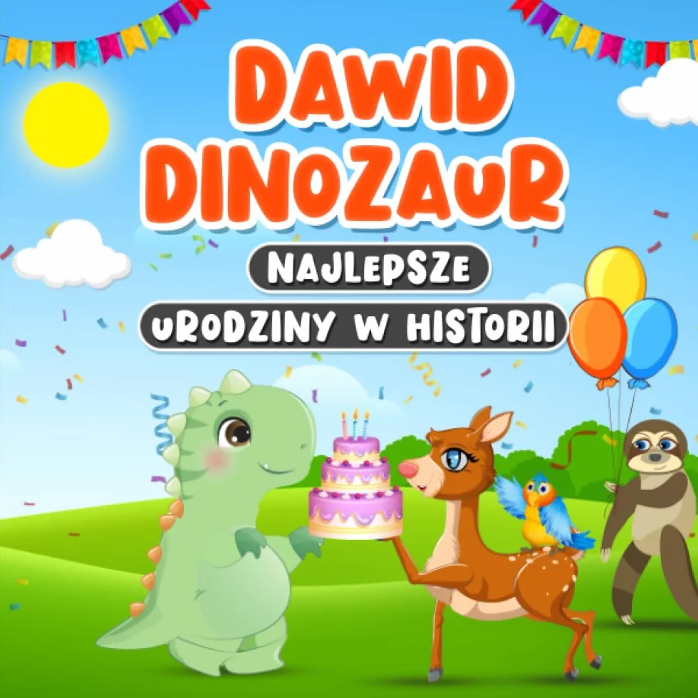 Dawid Dinozaur Najlepsze Urodziny w Historii: Książka w Języku Polskim dla Dzieci od 2 do 7 Lat | Bajka na Dobranoc o Prawdziwej Przyjaźni