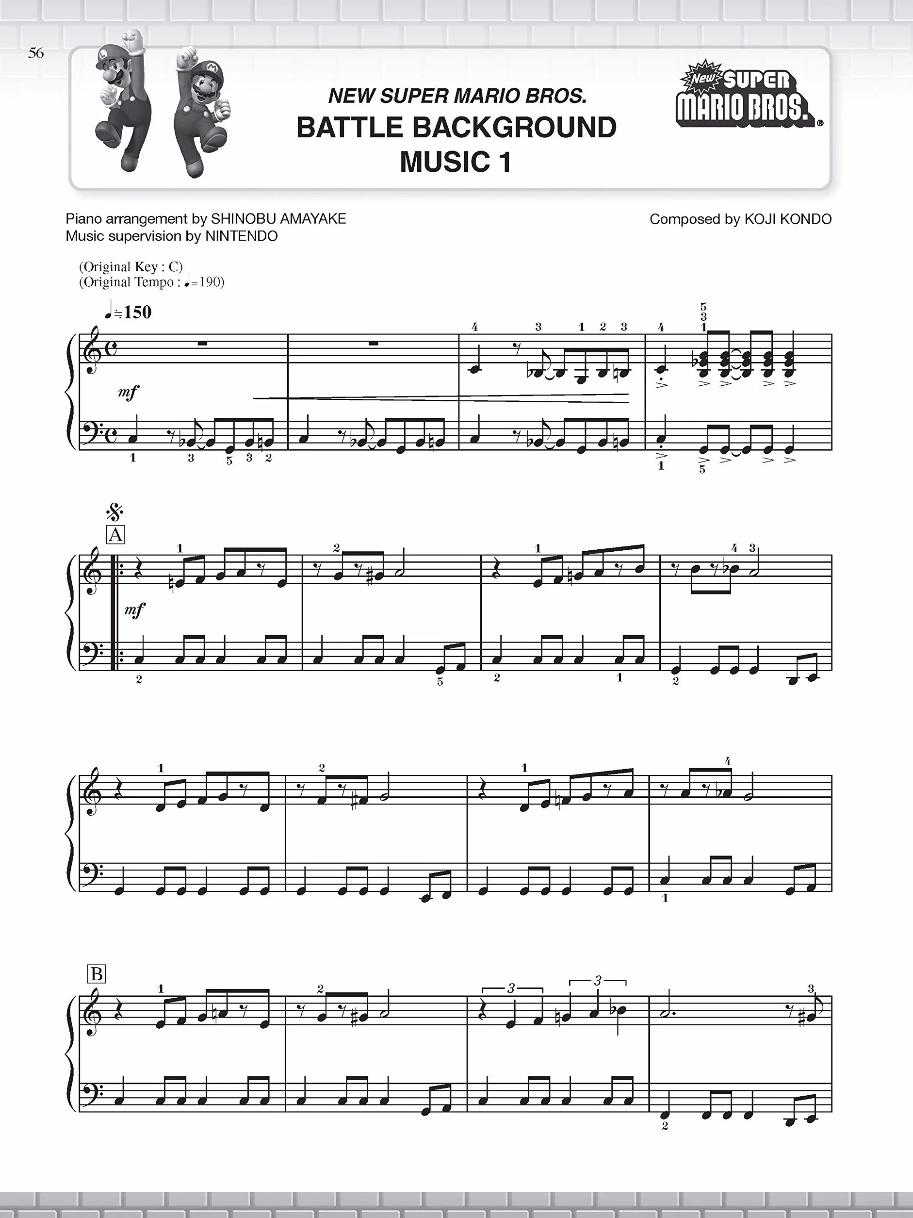 Super mario series - easy piano piano: 34 Super Mario™ Melodien arranged for Easy Piano