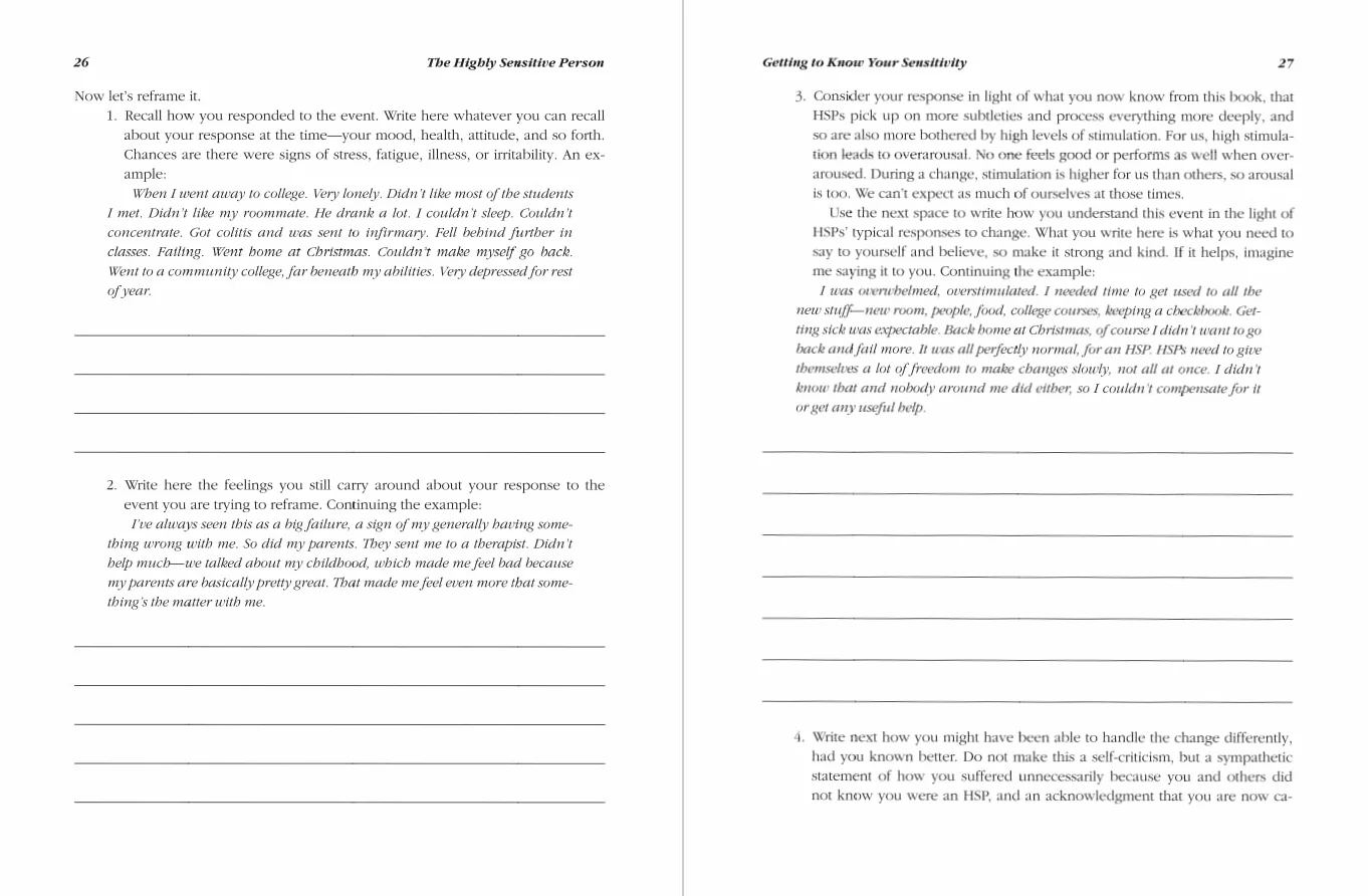 The Highly Sensitive Person's Workbook: Pre-tested Exercises for HSP