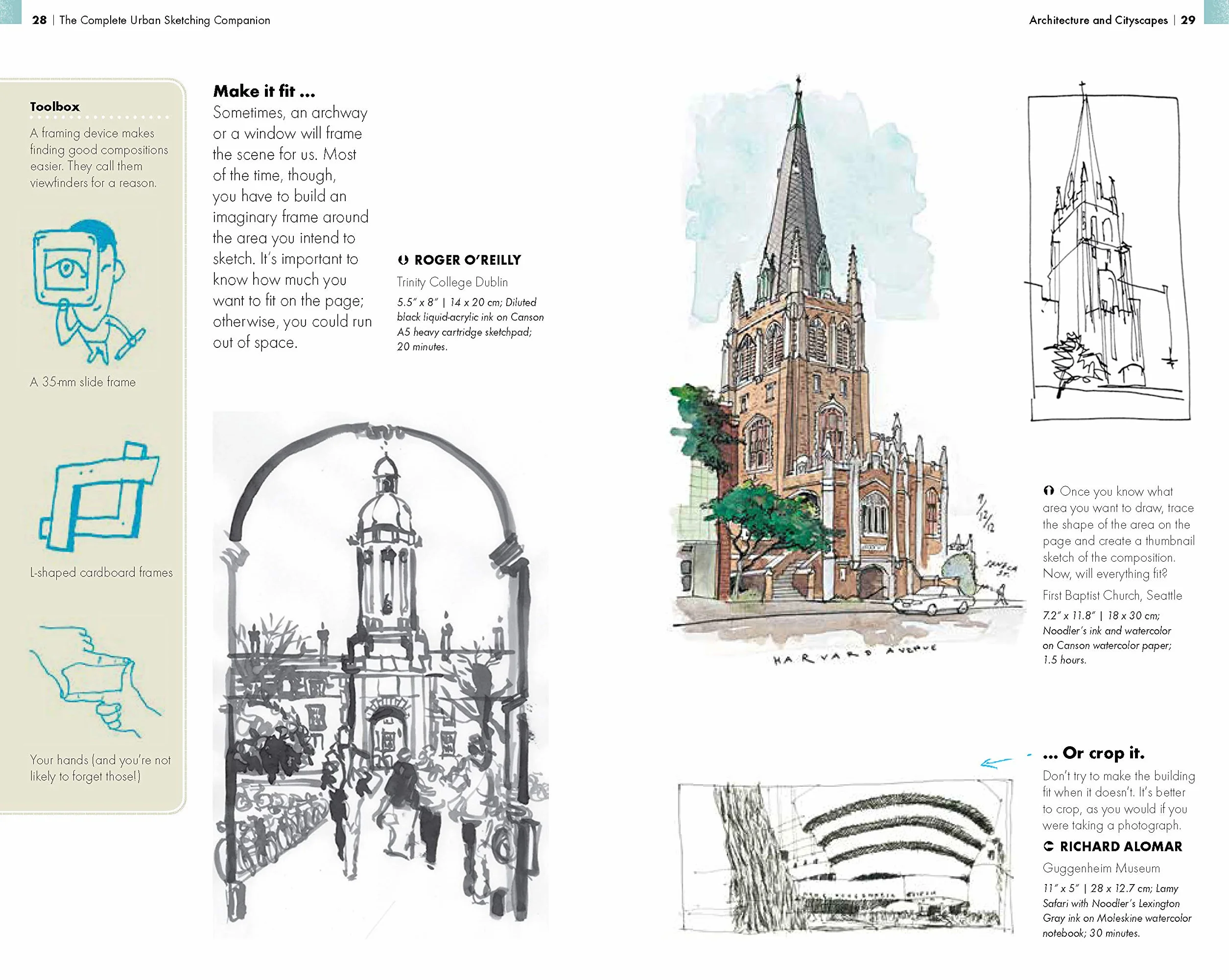 The Complete Urban Sketching Companion: Essential Concepts and Techniques from the Urban Sketching Handbooks--Architecture and Cityscapes, ... People and Motion, Working with Color: 10