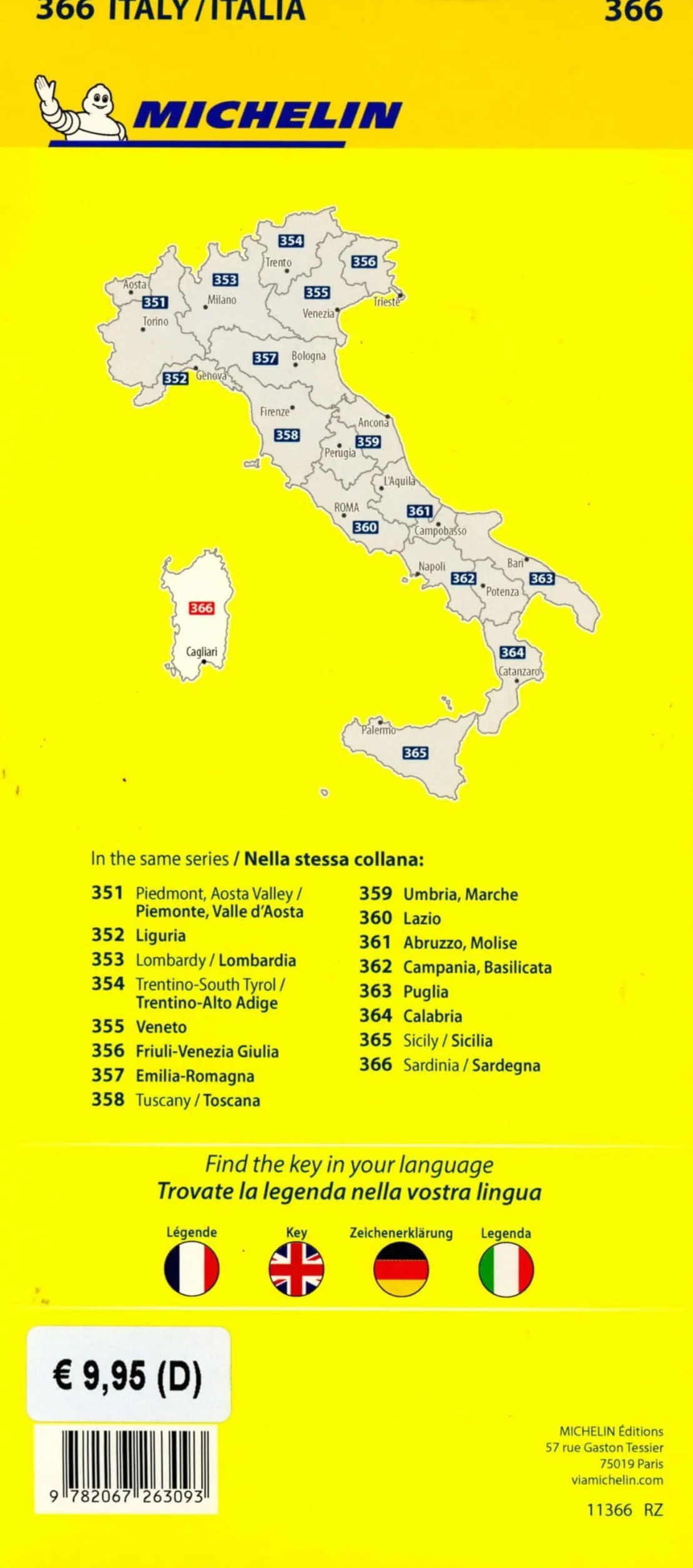 Sardegna-Sardinia 1:200.000. Ediz. bilingue: Map