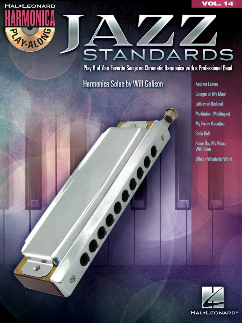 Jazz standards harmonica +cd: Harmonica Play-Along Volume 14 (Chromatic Harmonica)