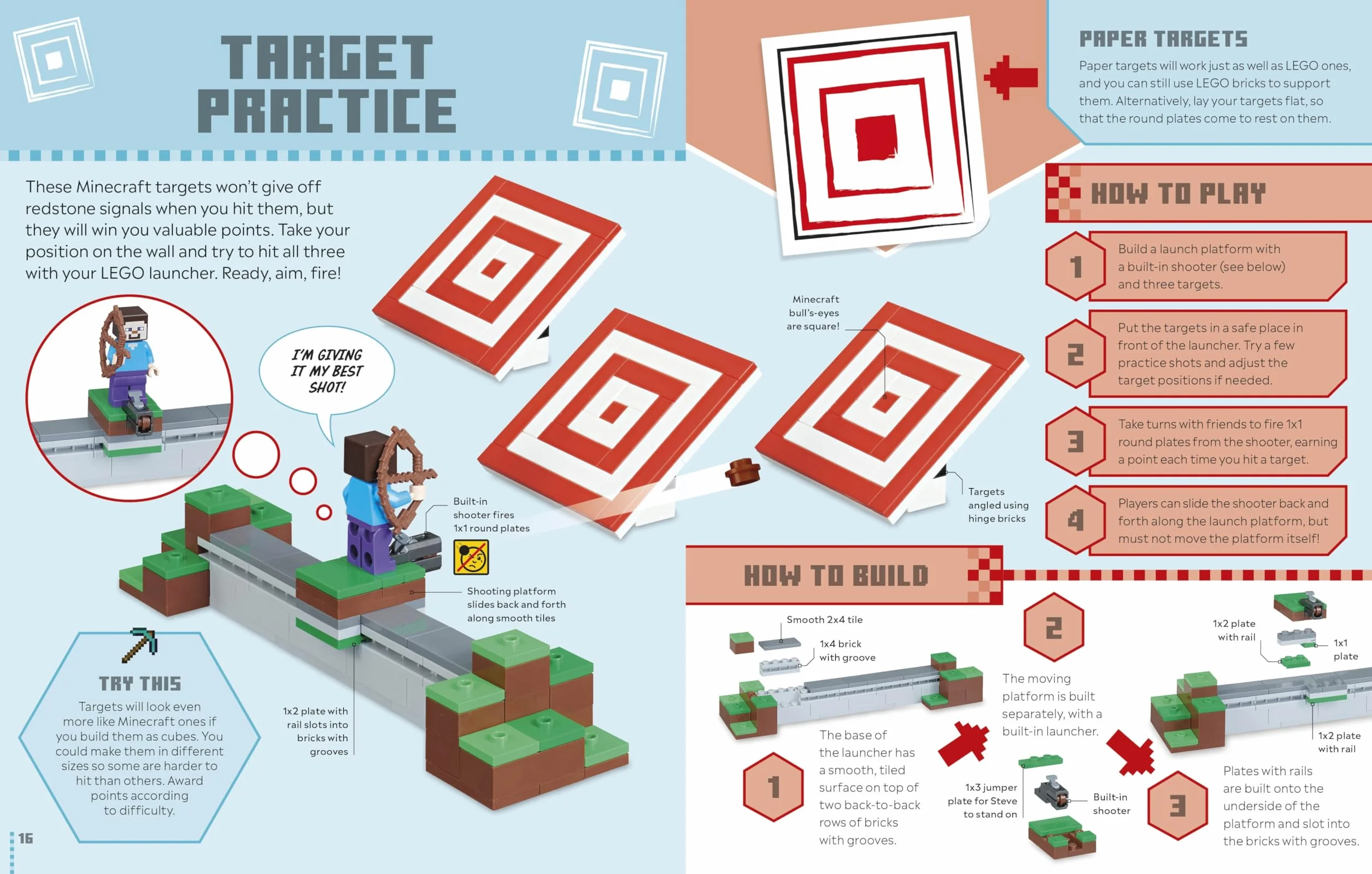 LEGO Minecraft Games Book: 50 Fun Ideas to Play with Your LEGO Collection!