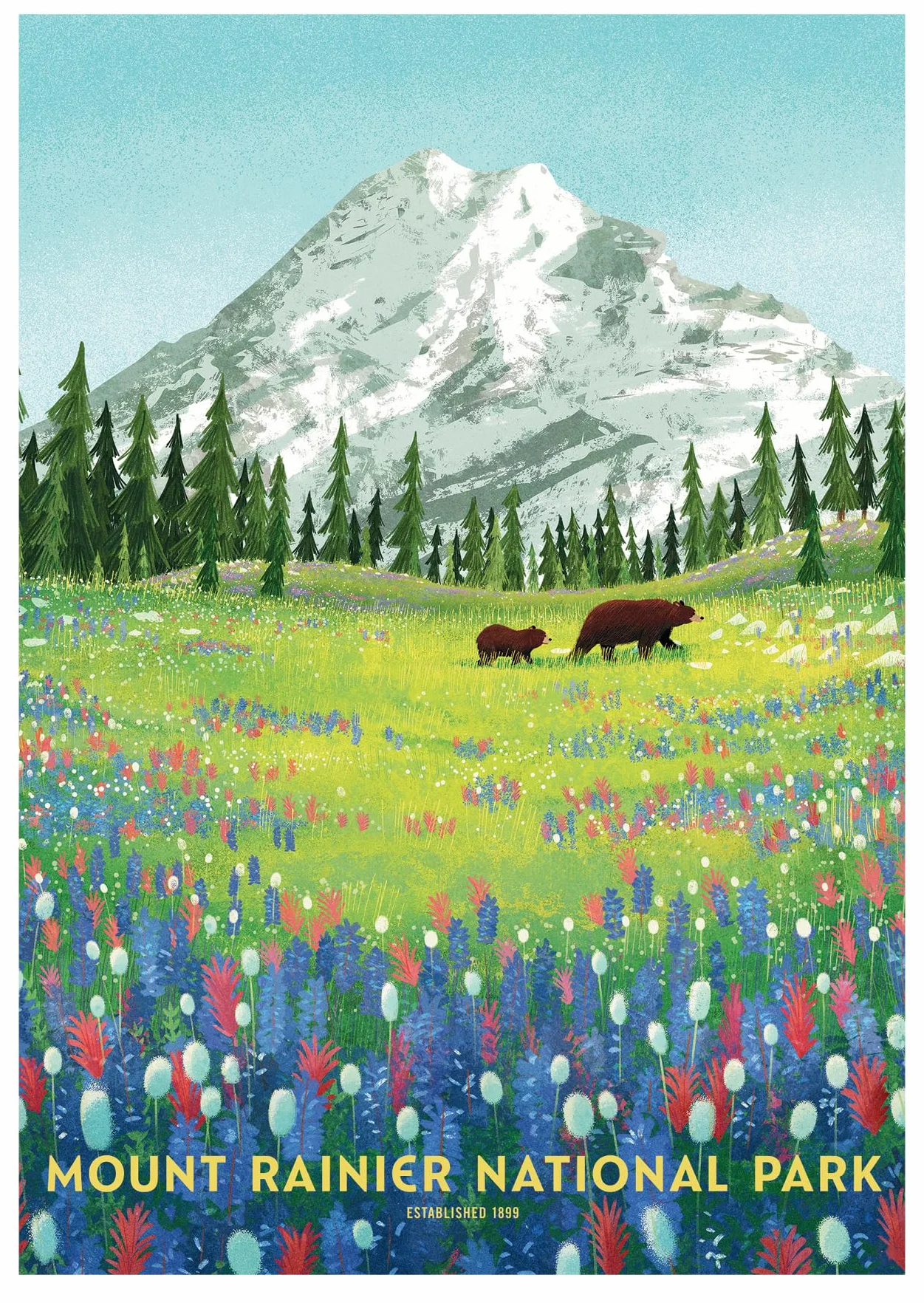 National Parks Postcards: 100 Illustrations That Celebrate America's Natural Wonders