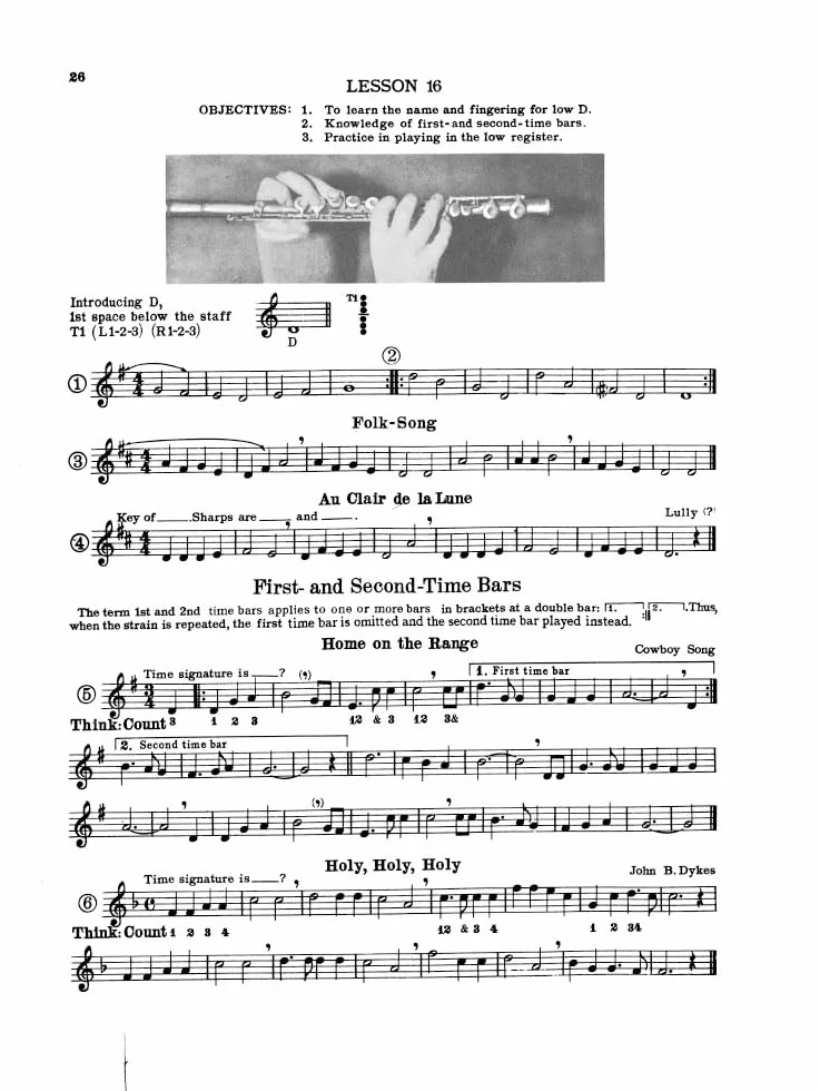 A tune a day for flute: book one: 1