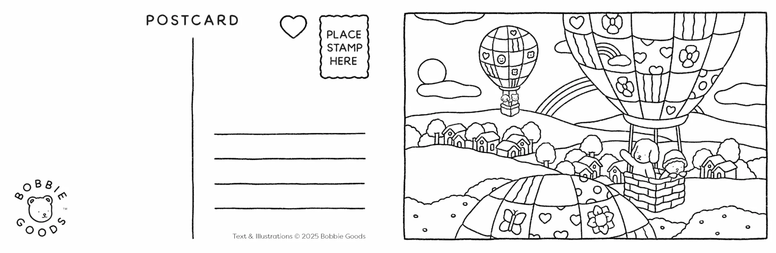 Bobbie Goods Postcard Coloring Book: 20 Postcards