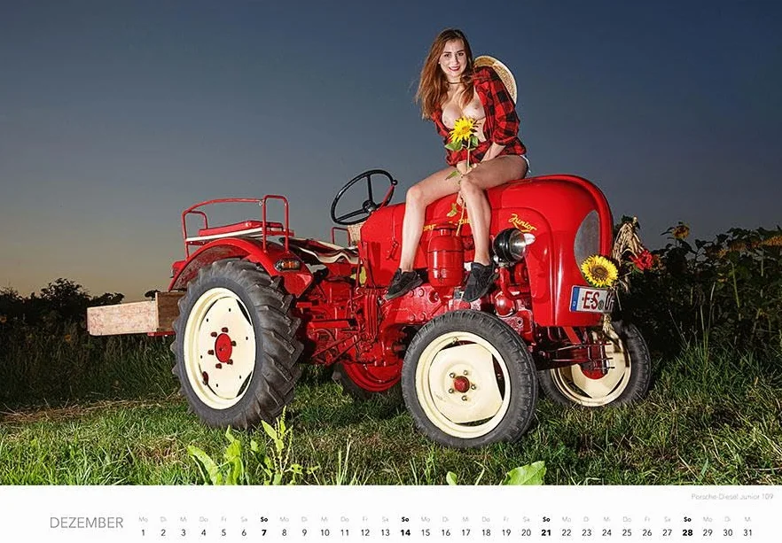 Jungbauernträume Kalender 2025: Landlust von ihrer schönsten Seite - Akt-Fotografie der Spitzenklasse Wandkalender Erotik Traktoren Schlepper