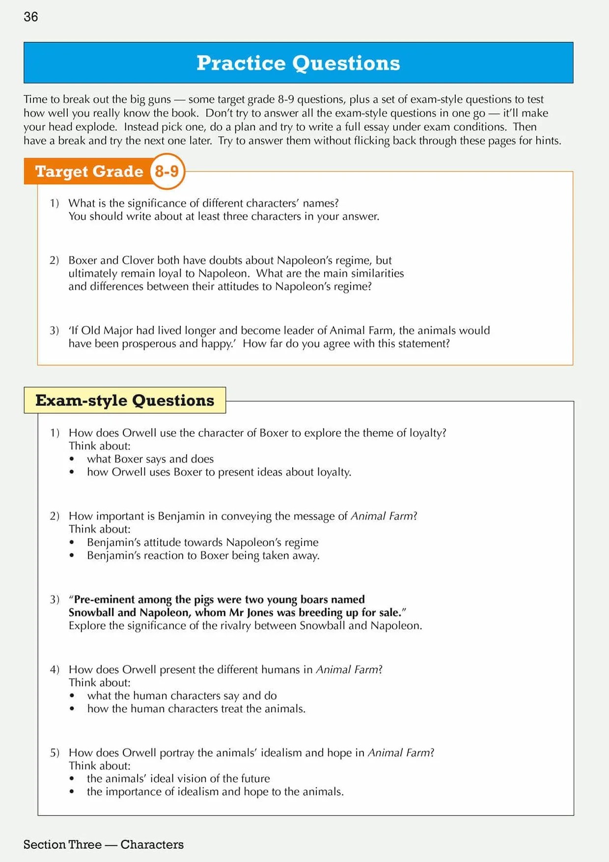 Grade 9-1 GCSE English Text Guide - Animal Farm
