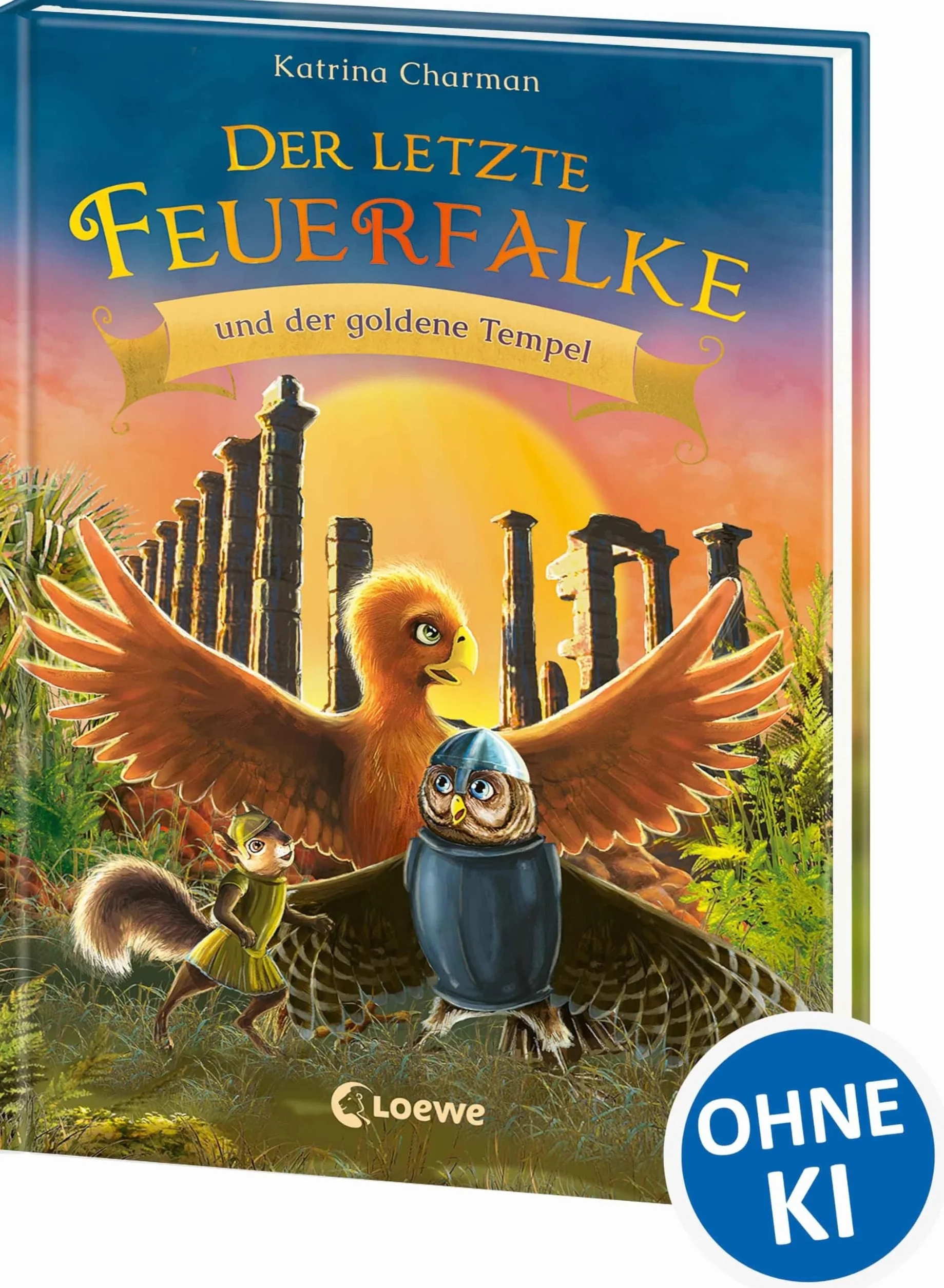 Der letzte Feuerfalke und der goldene Tempel (Band 9): Der Feuerfalke auf der Suche nach seiner Familie - Erstlesebuch für Kinder ab 7 Jahren