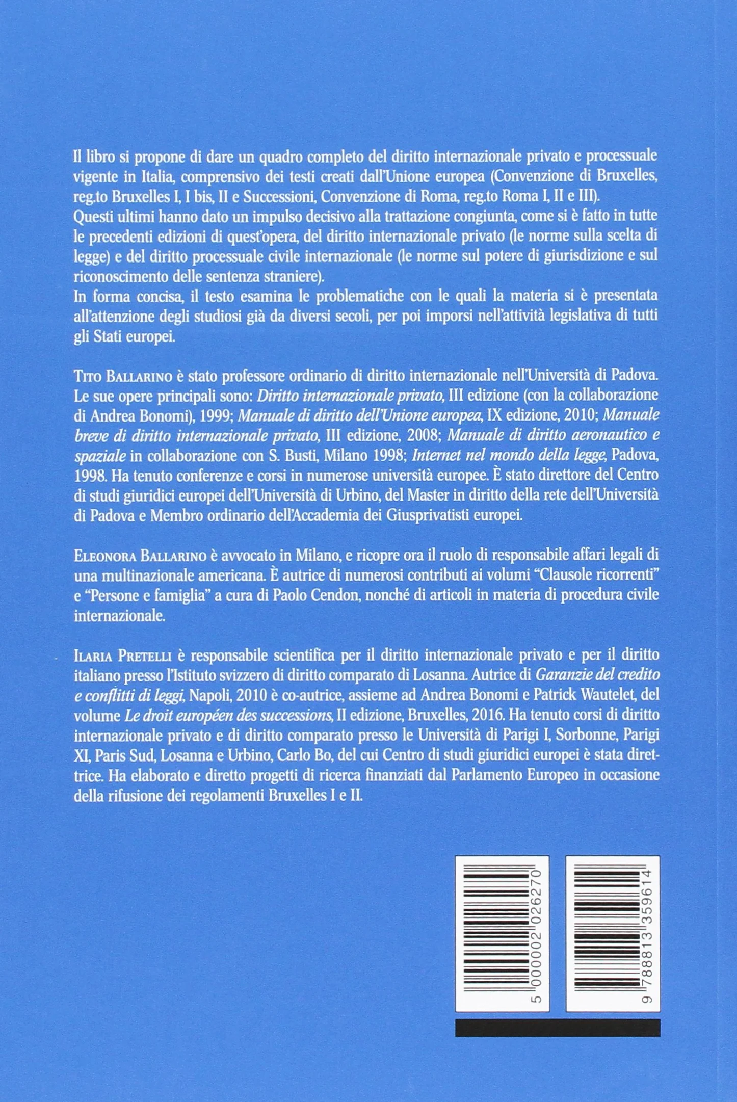 Manuale di diritto internazionale privato