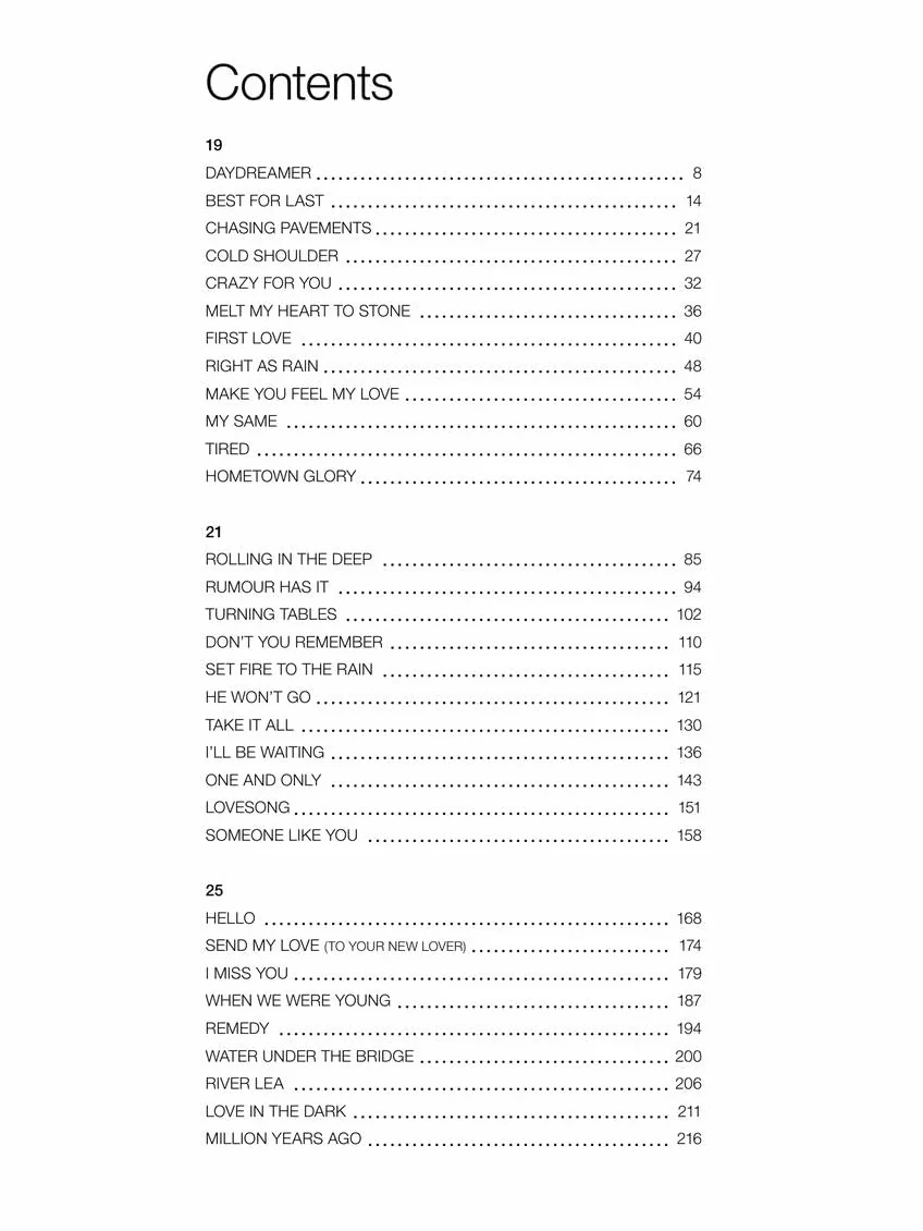 Adele: The Complete Collection - 62 Songs for Piano, Voice and Guitar