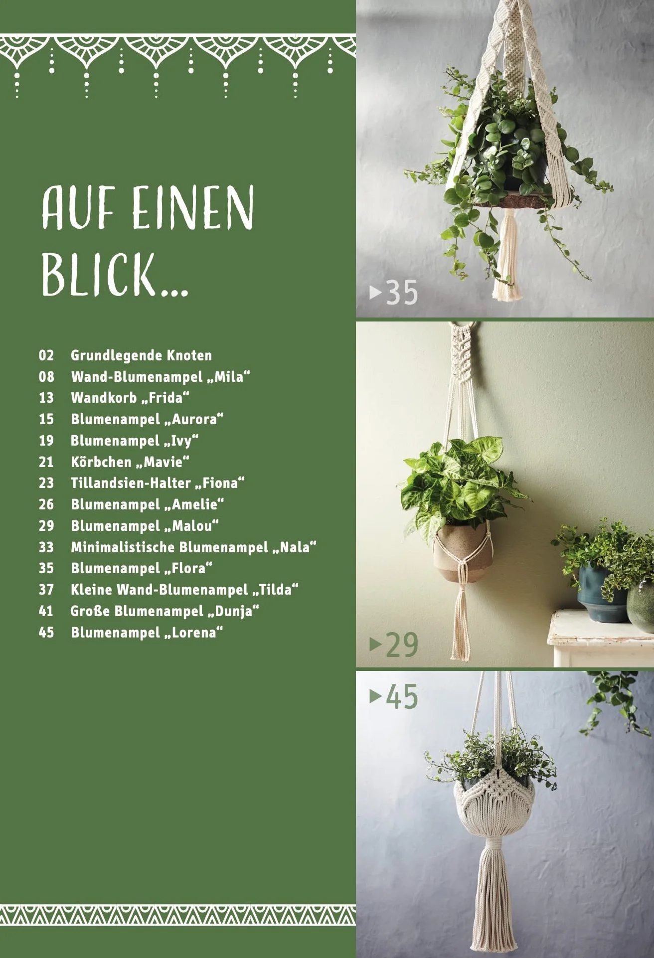 Makramee Blumenampeln kreativ.kompakt Einfache Knüpfprojekte