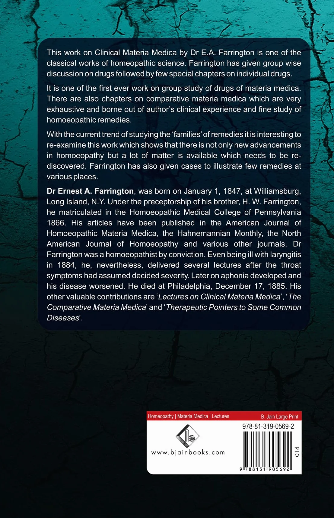 Lectures on Clinical Materia Medica in Family Order