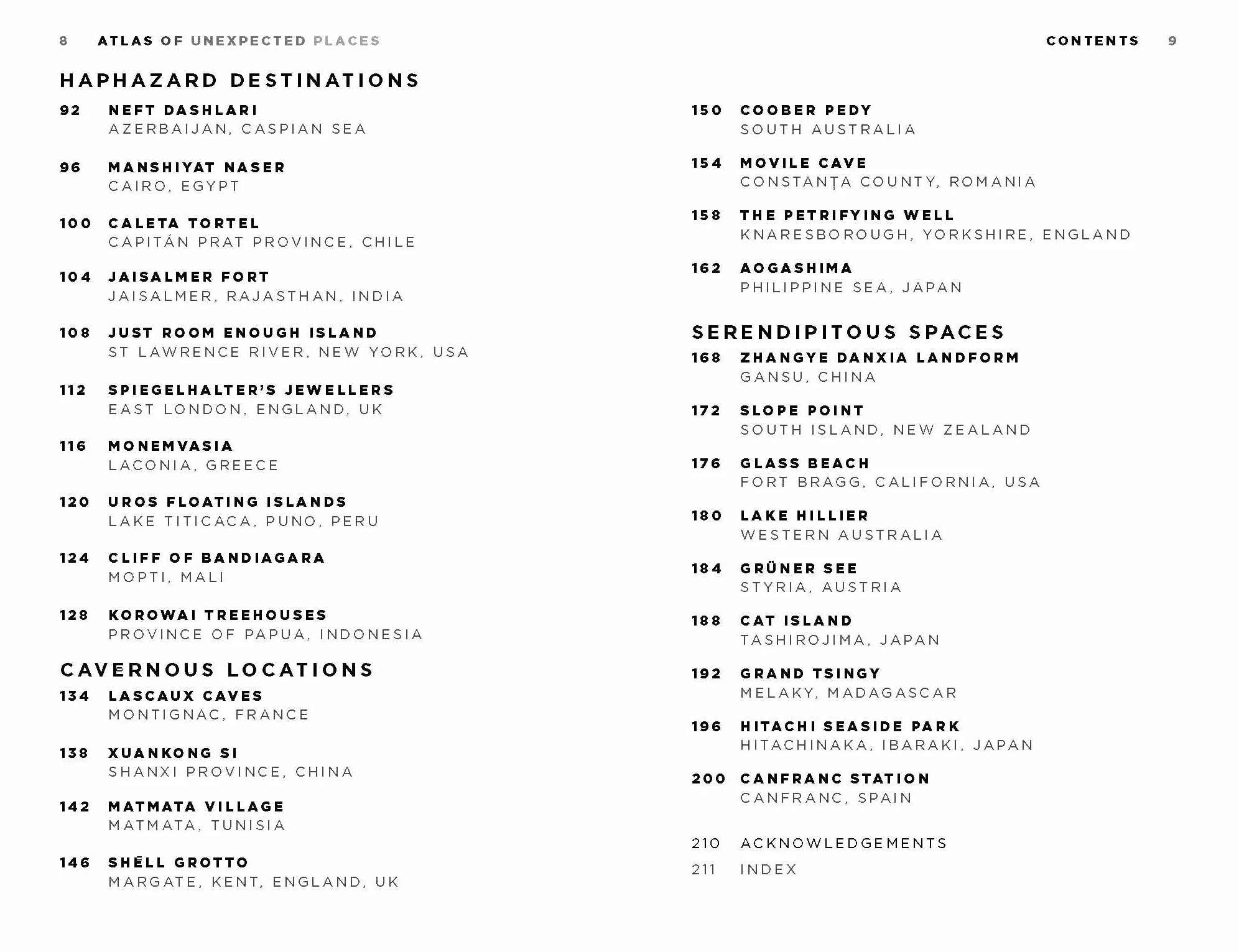 Atlas of Unexpected Places: Haphazard Discoveries, Chance Places and Unimaginable Destinations