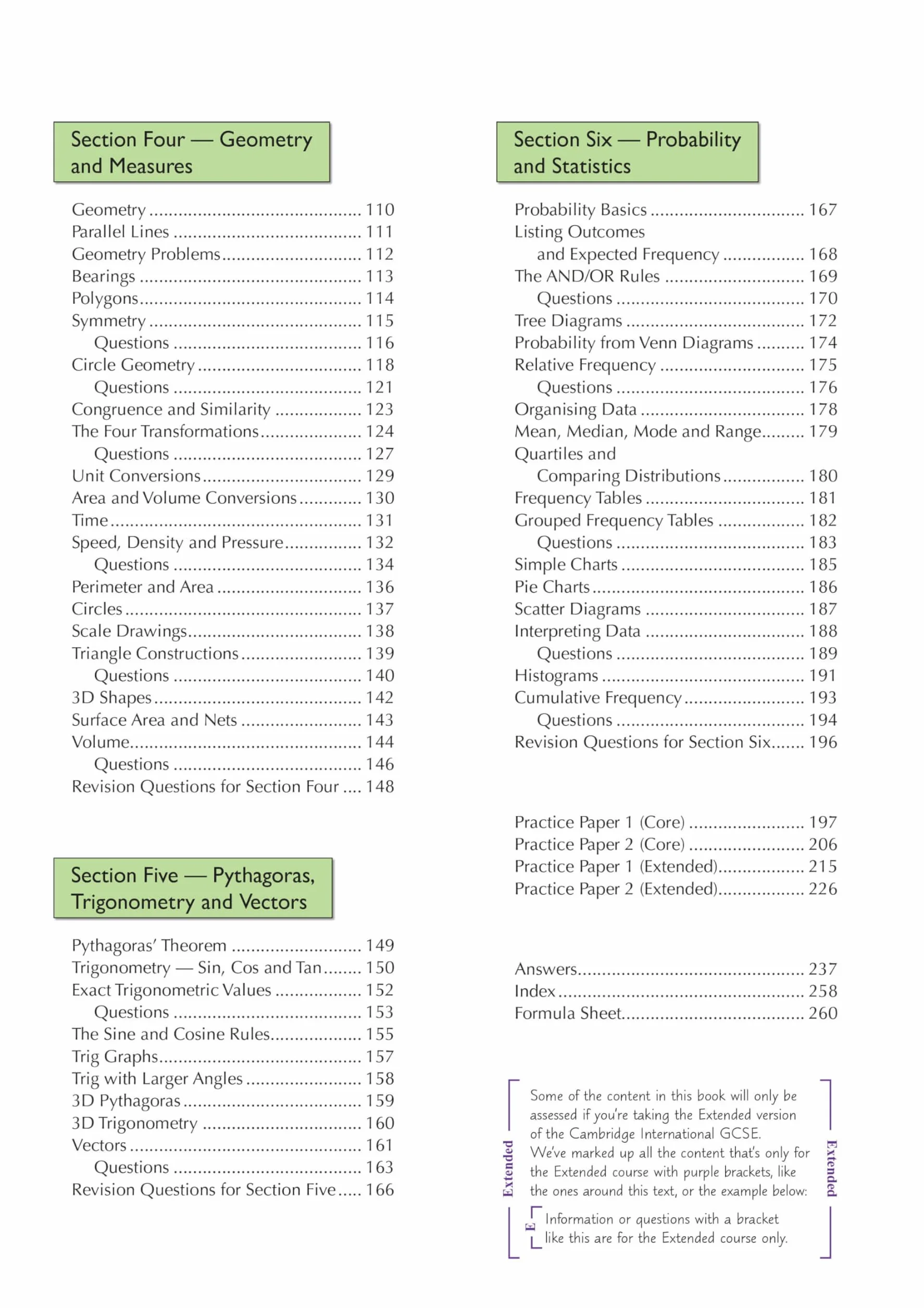 Cambridge International GCSE Maths Complete Revision & Practice Core & Extended