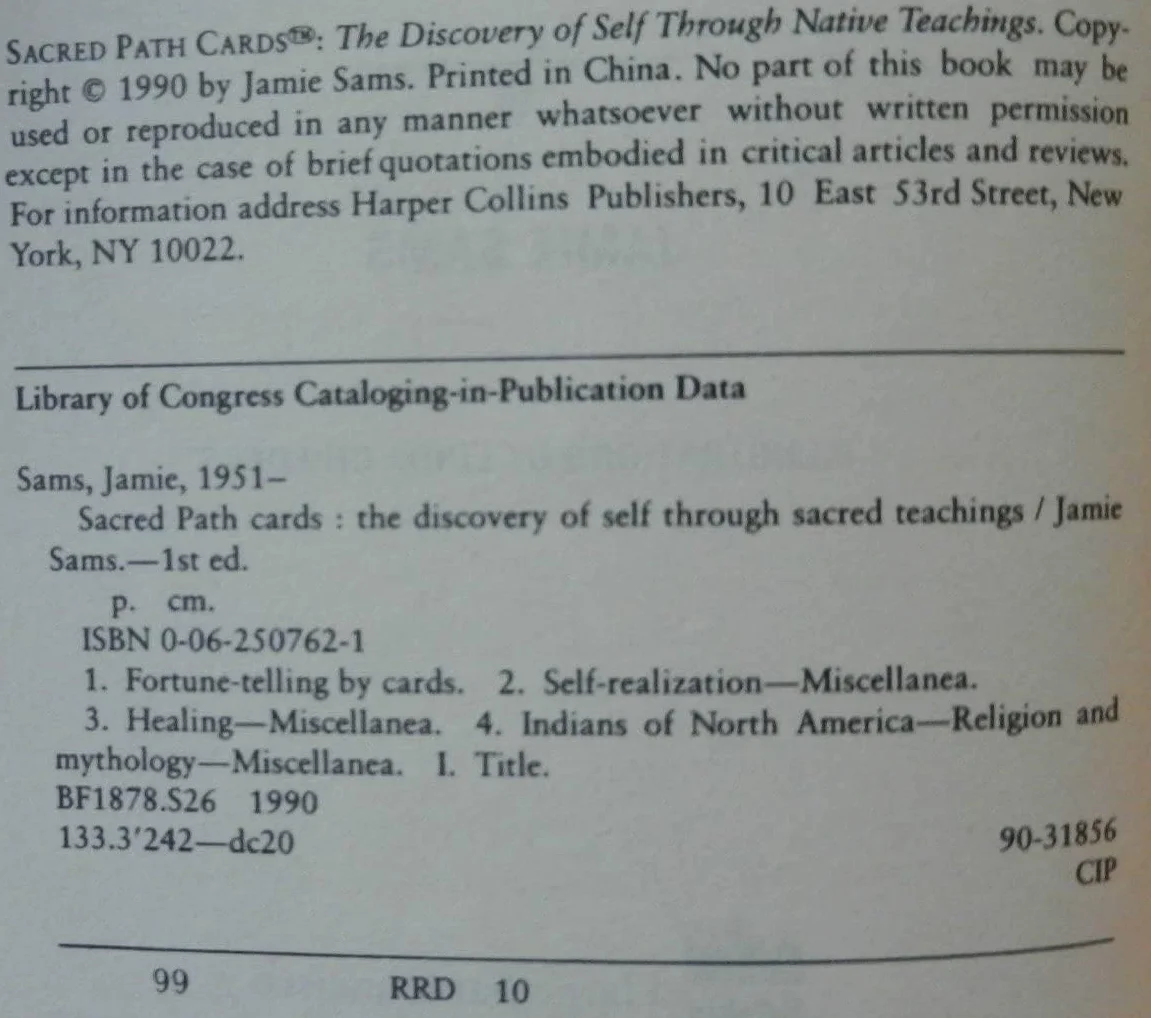 Sacred Path Cards: The Discovery of Self Through Native Teachings