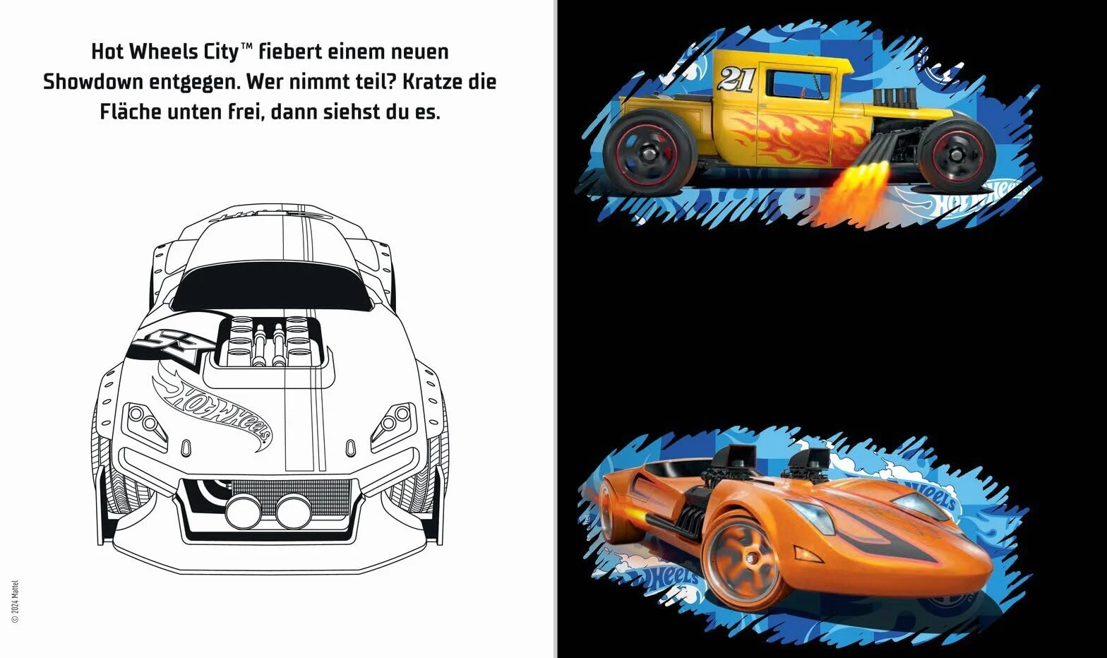 Mein Kratz- und Malspaß - Hot Wheels(TM): Kratzbuch mit 20 Kratzbildern von Hot Wheels-Autos und Bildern zum Malen, Geschenk für Jungen und Mädchen ab 5 Jahren