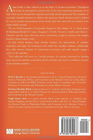 Mainline Economics: Six Nobel Lectures in the Tradition of Adam Smith