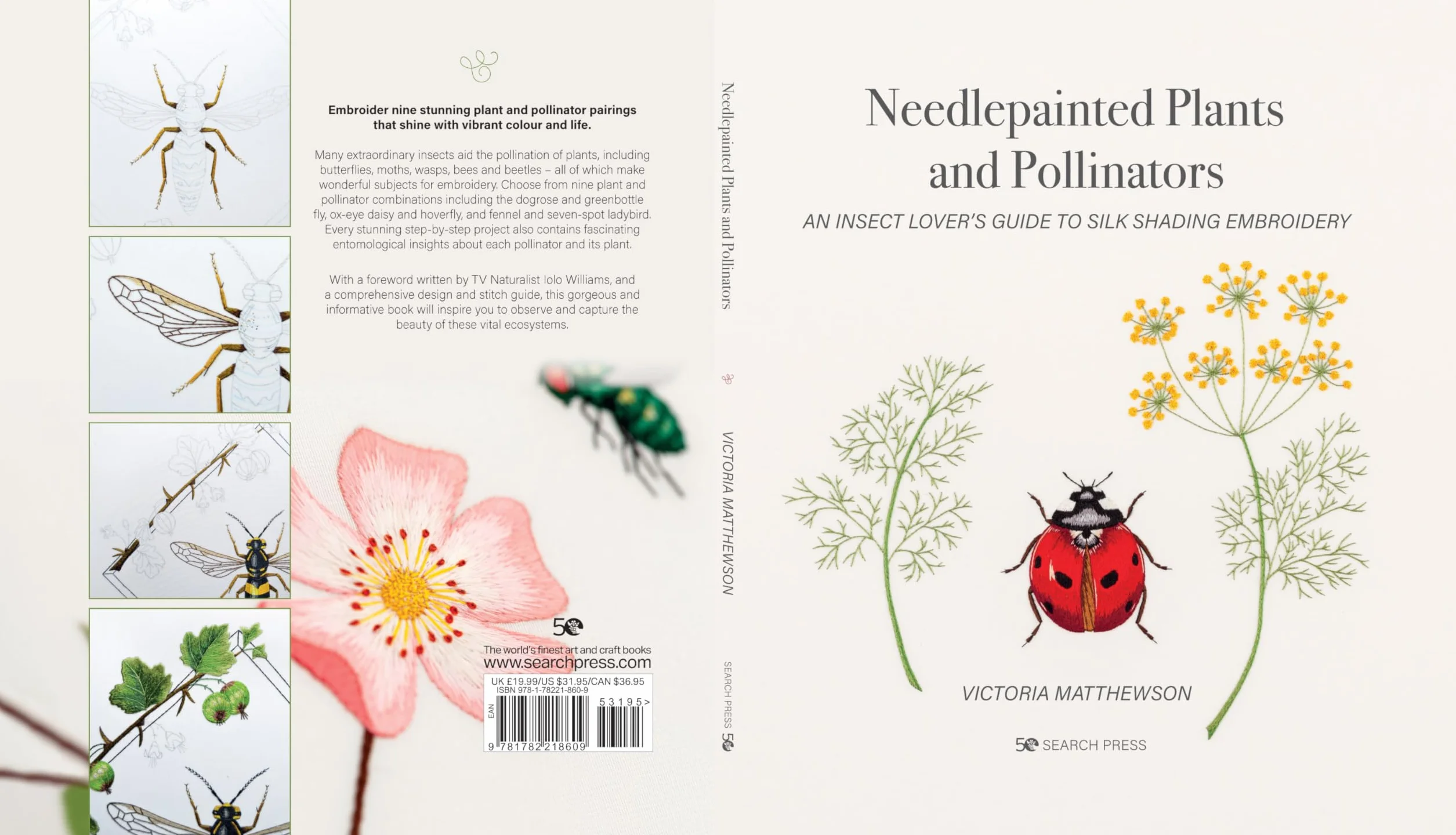 Needlepainted Plants and Pollinators: An Insect Lover's Guide to Silk Shading Embroidery