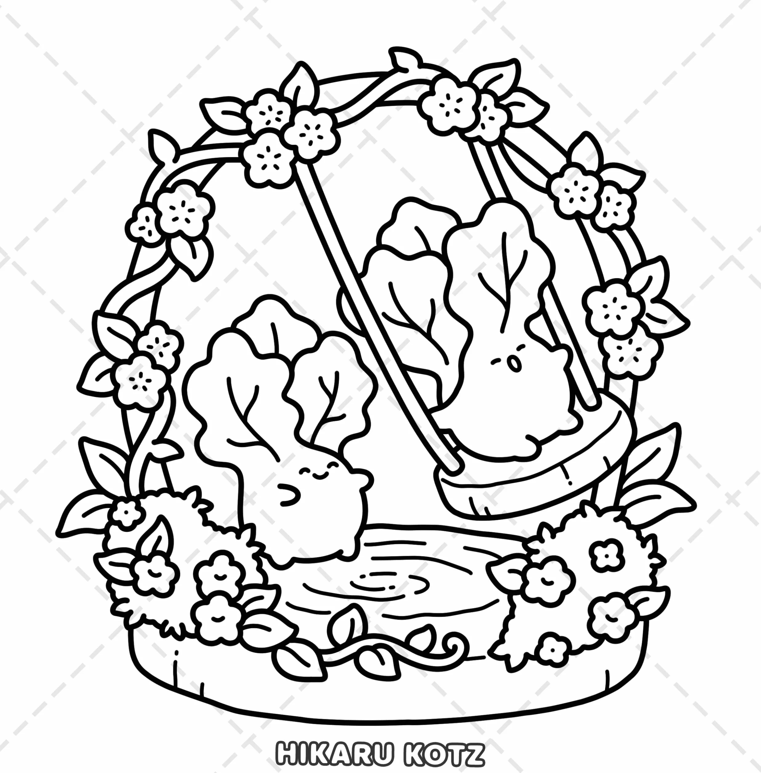 Fruits and Vegetables Coloring Book for Adults and Teens
