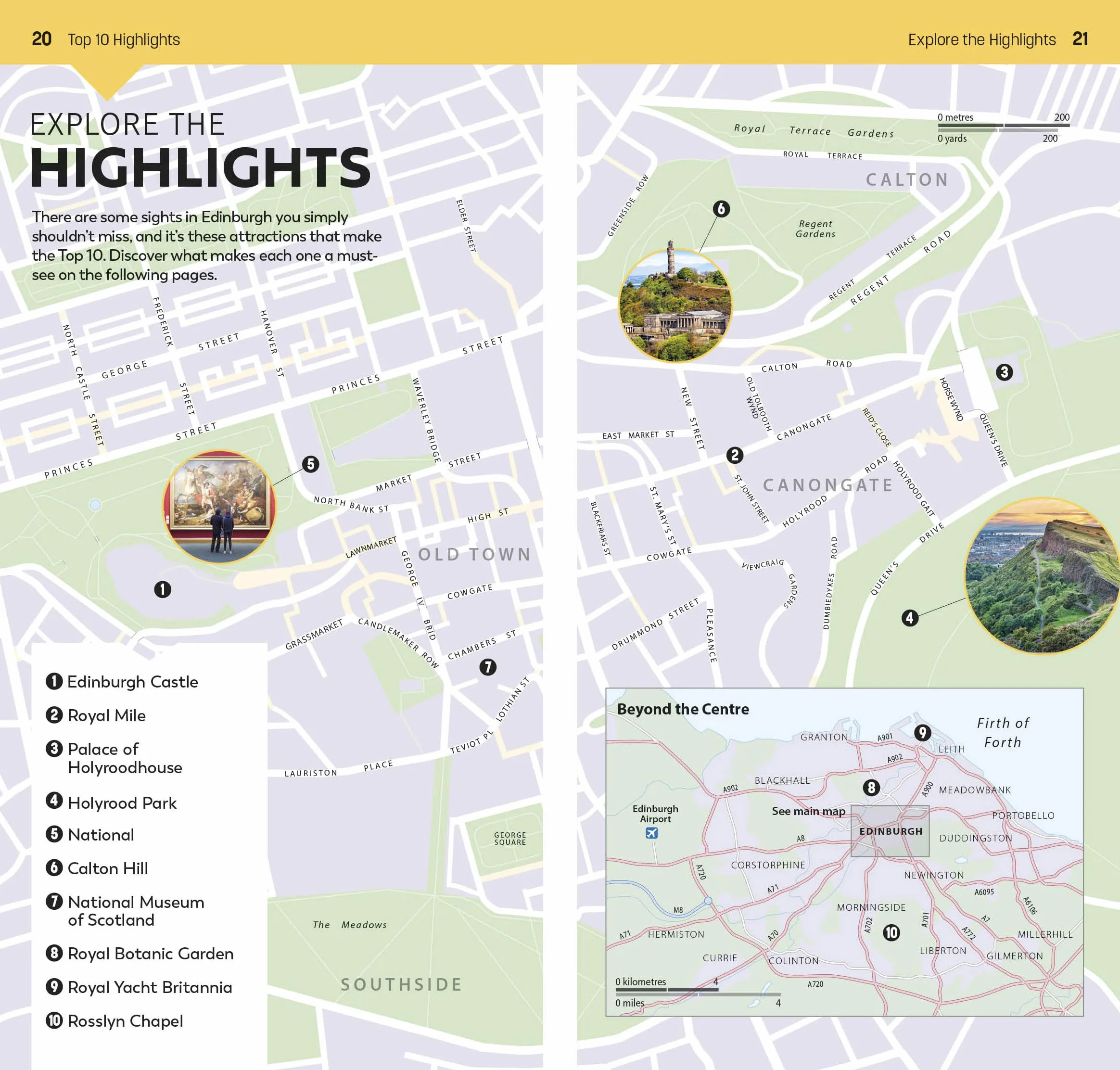 DK Top 10 Edinburgh: Top 10 lists for your perfect trip, plus an all-weather folded map